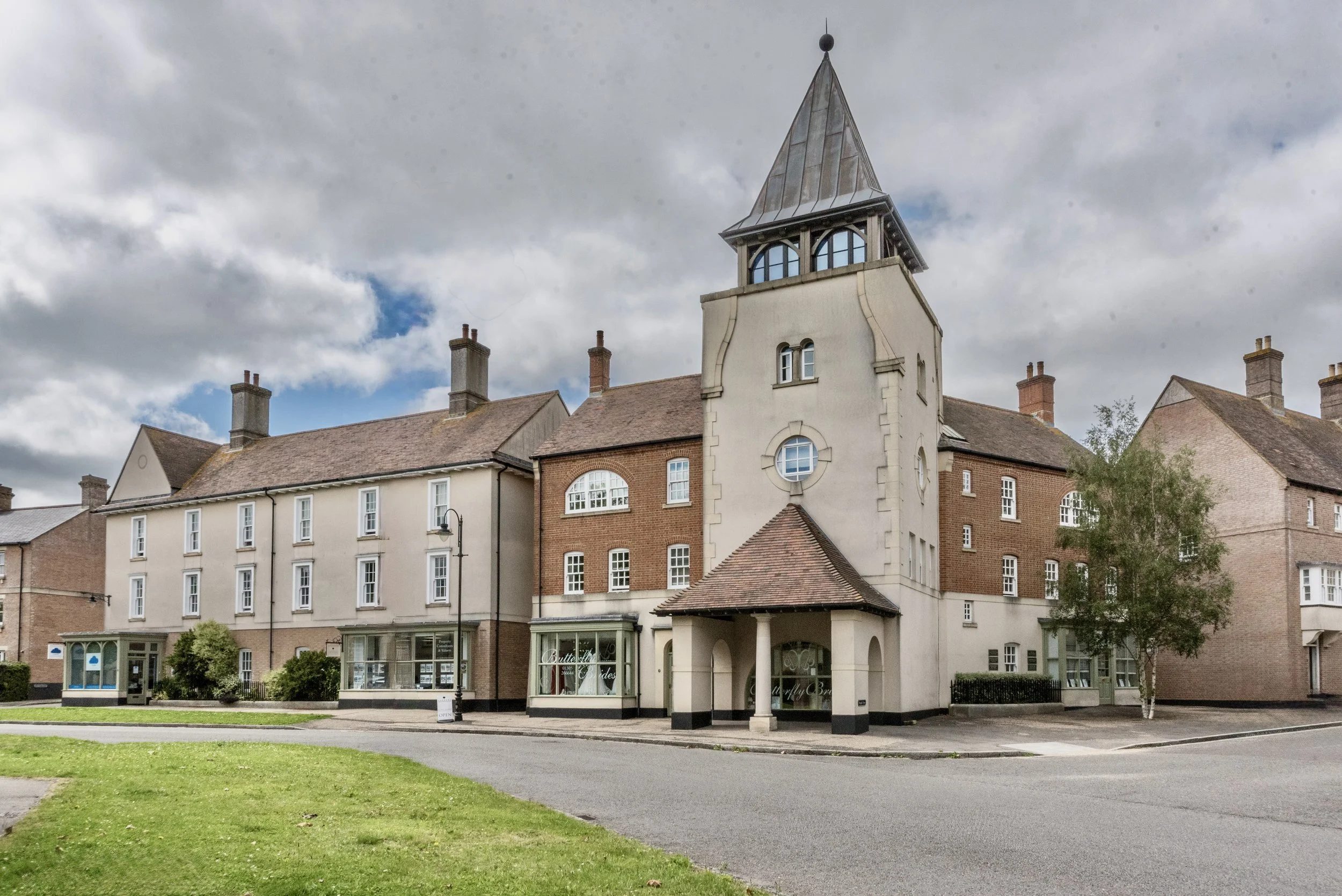 View of Ringhill Street, Poundbury, how to find us