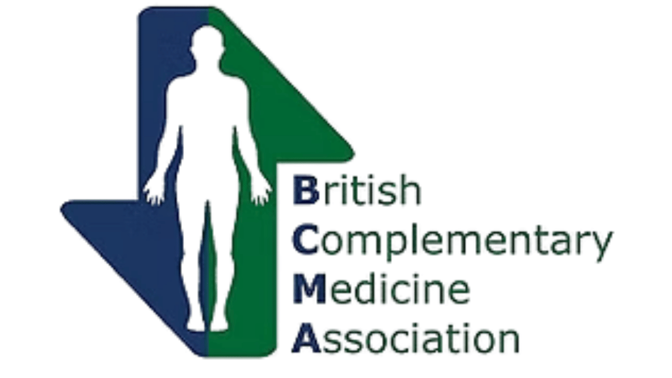 British complementary medicine association.png logo with man in arrows going in different directions