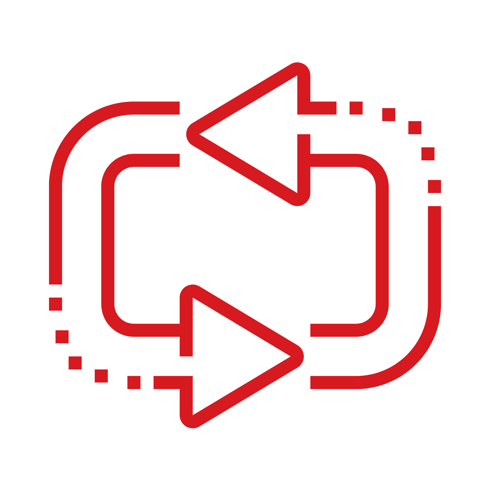 Arrows pointing in a circle icon