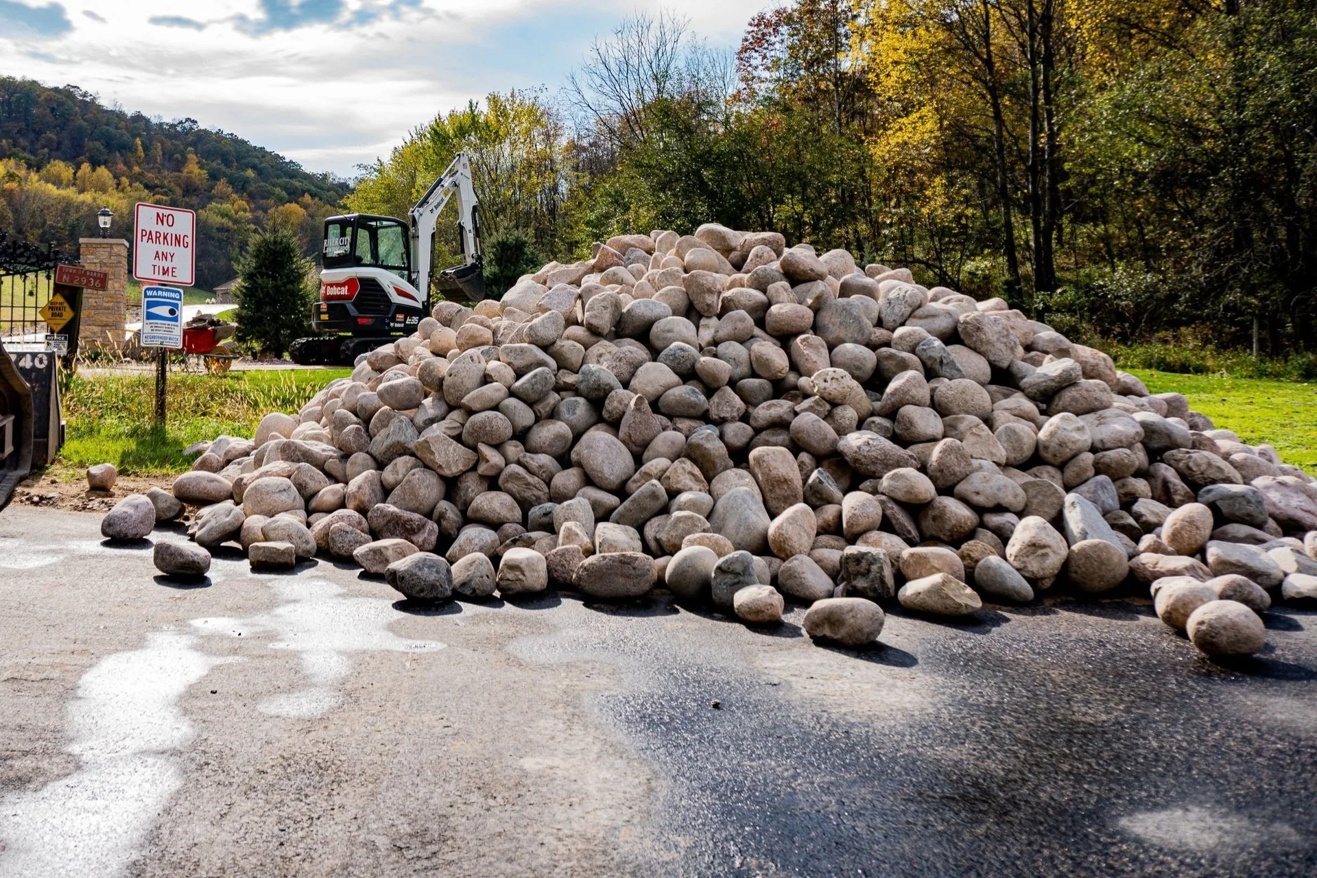 Pile of Landscaping Rocks