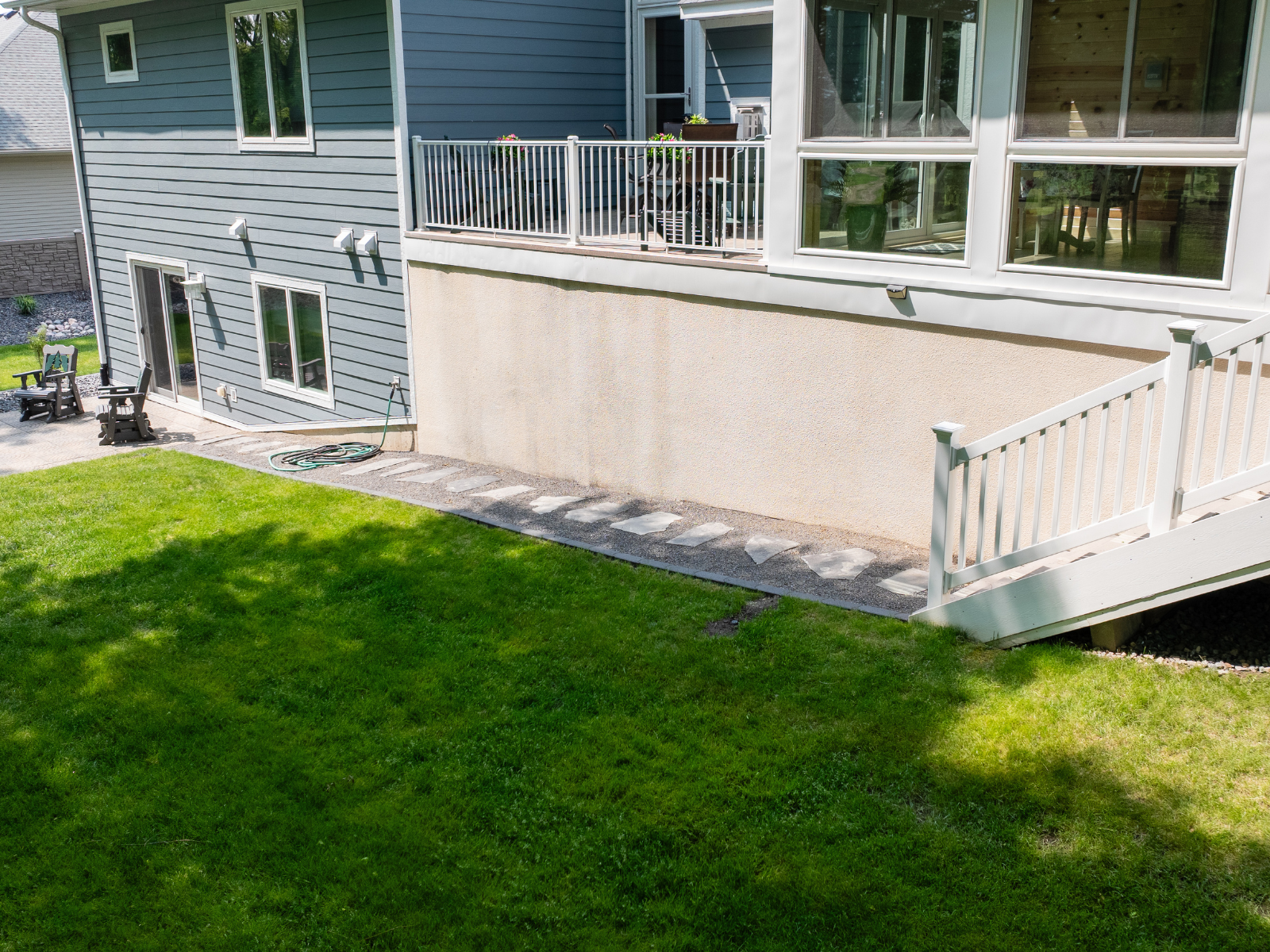  Completed landscape design with cohesive layout and plantings 