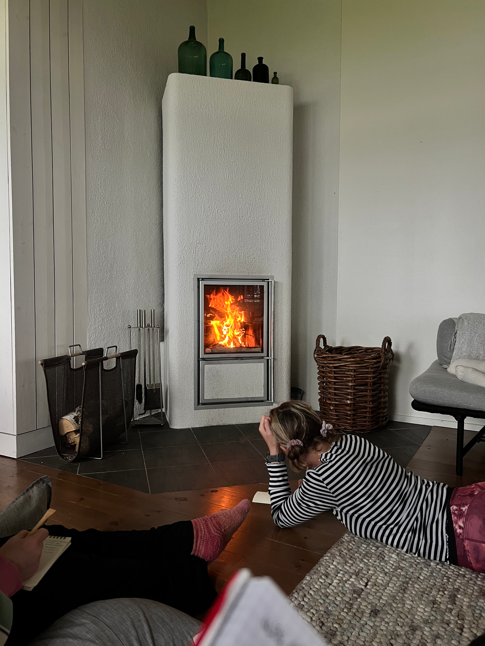 fire place in the house