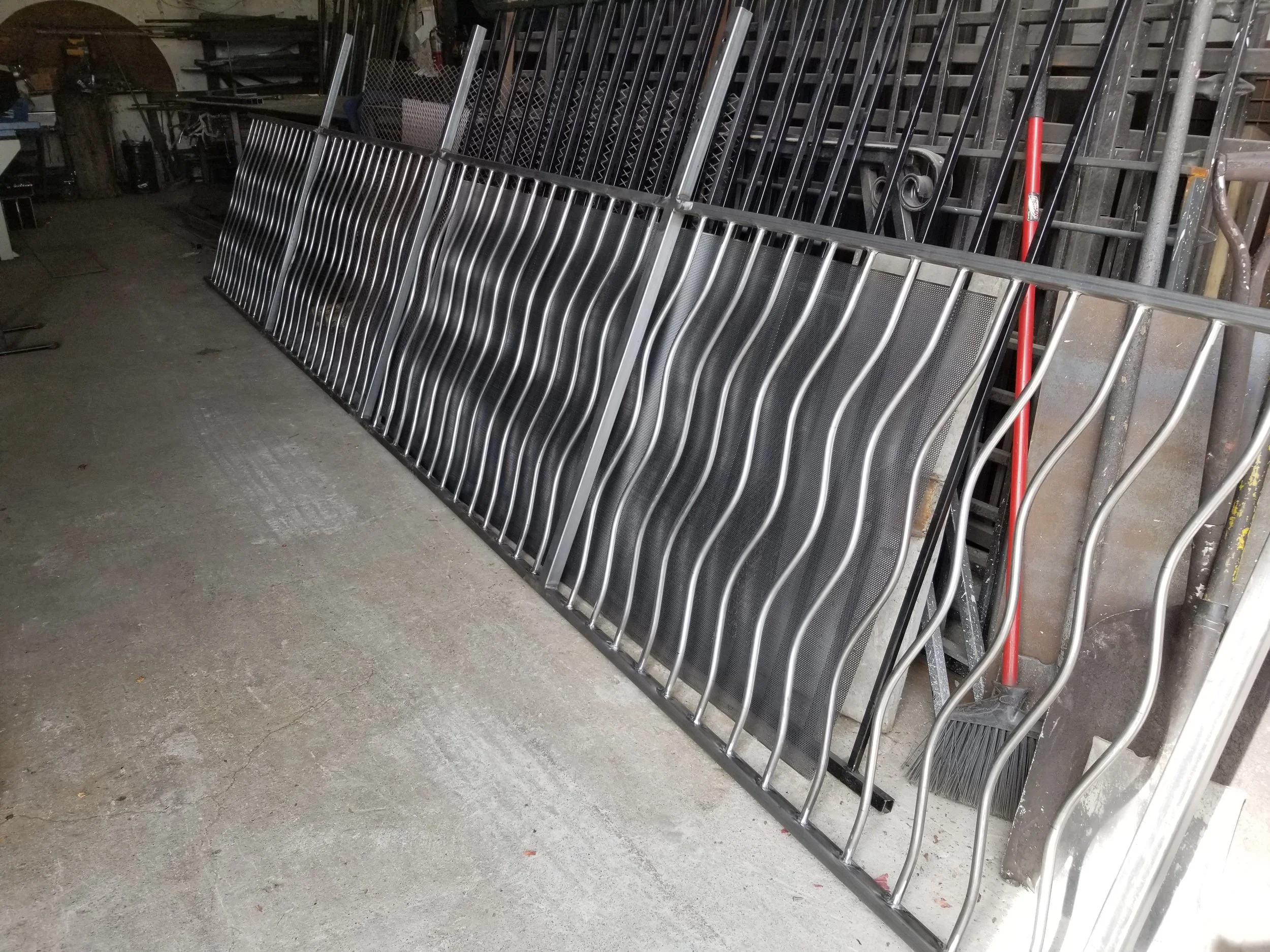 The experts in iron projects made a metal handrails for a business in Northern California regions.