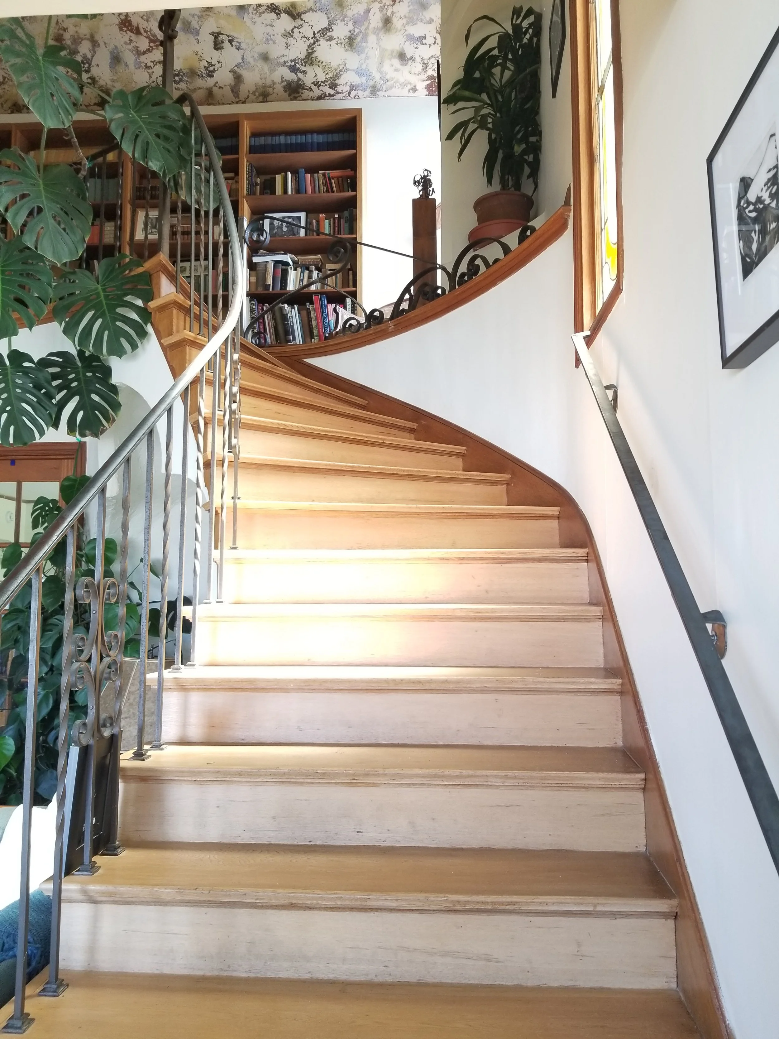 Home security with our gallery featuring a handrail expertly placed next to a wooden stair.