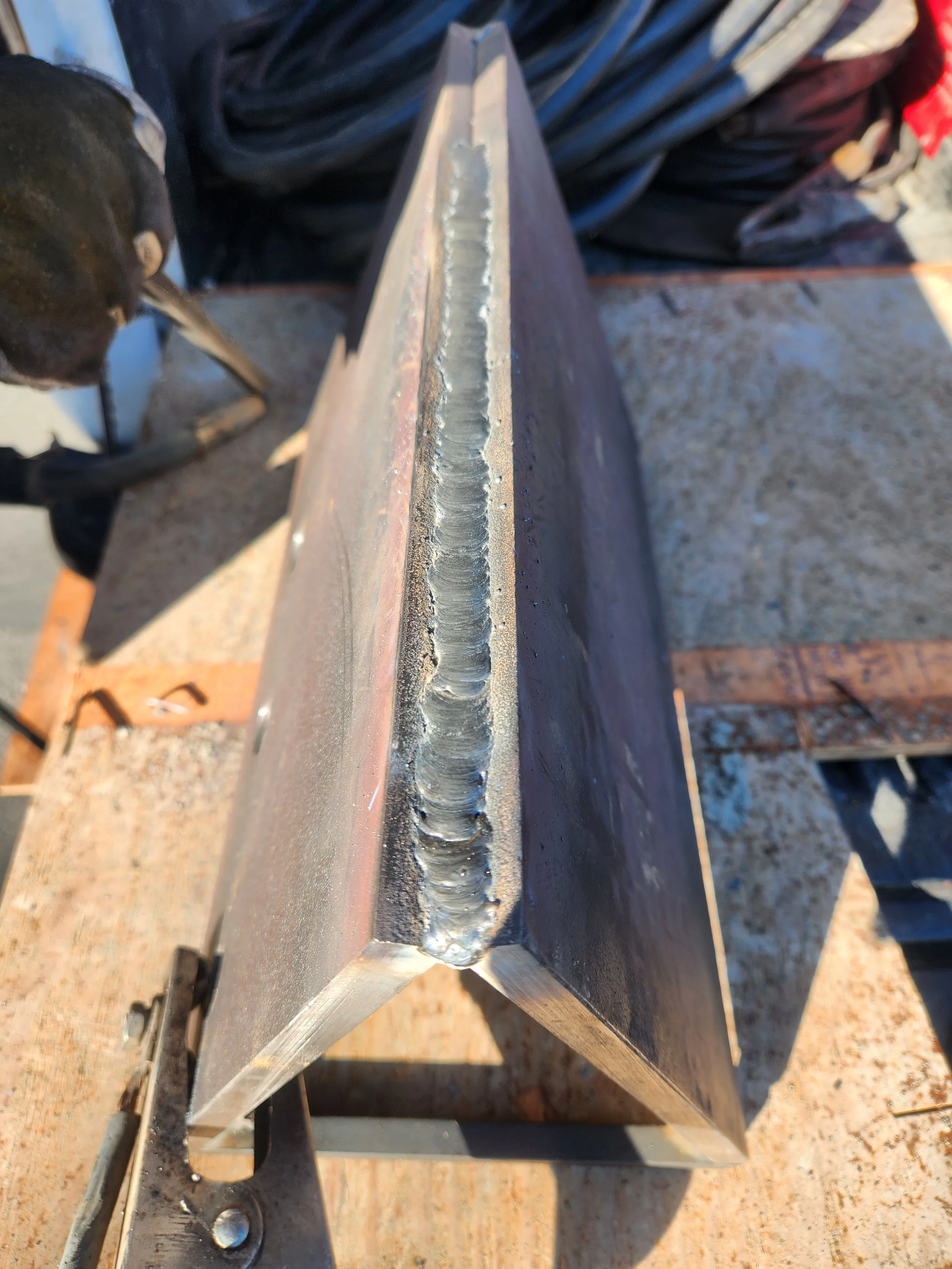 Zoom in on excellence with a close-up of an iron project tailored for a personal client in the Bay Area.