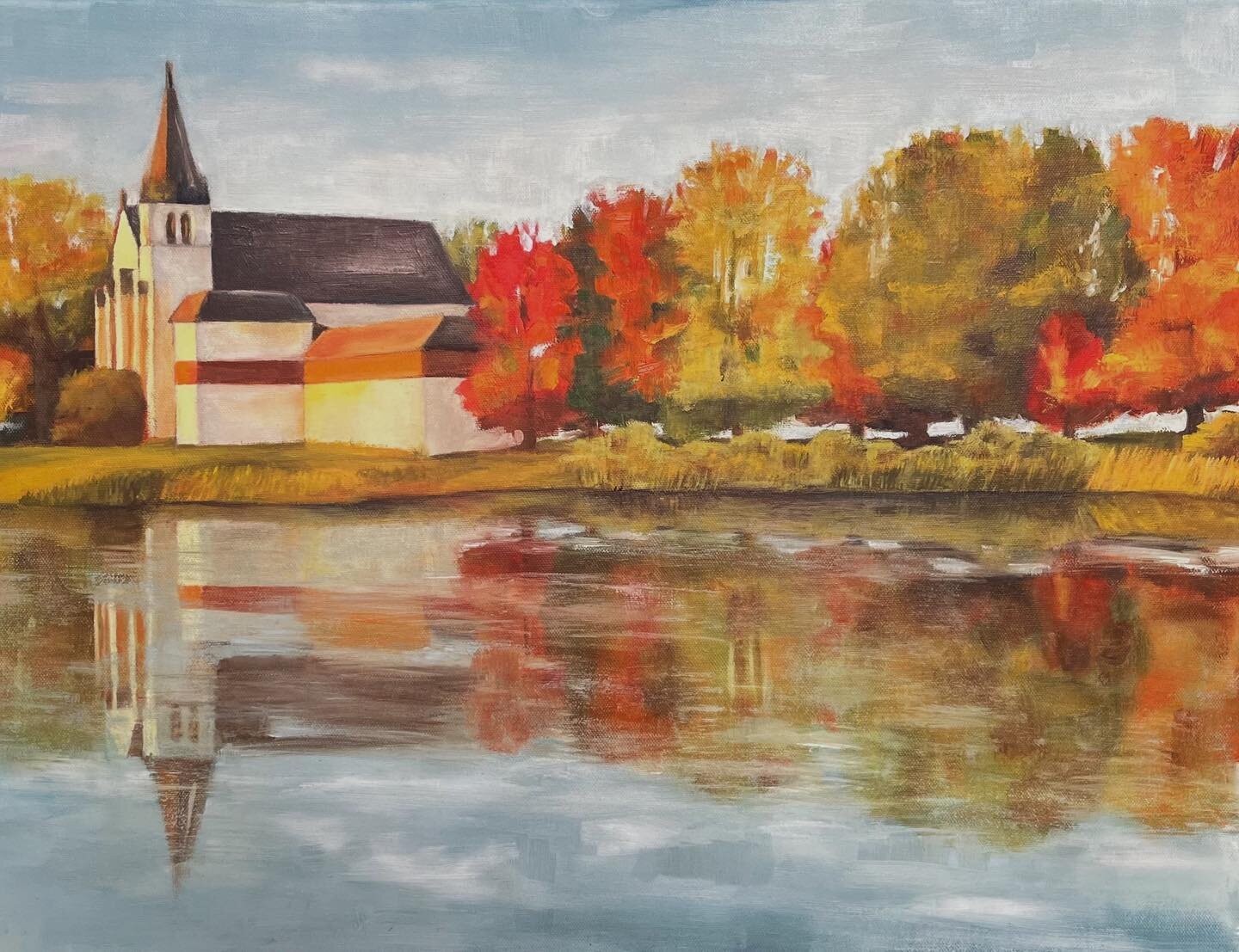 &ldquo;Solomons&rdquo;
- Oils on Canvas (Second painting in oils- First landscape painting)
- Canvas Dimensions: 18x24&rdquo;

Slide 1 displays my final painting- Slide to the right to see some of my process!

+ a funny picture my friend secretly too