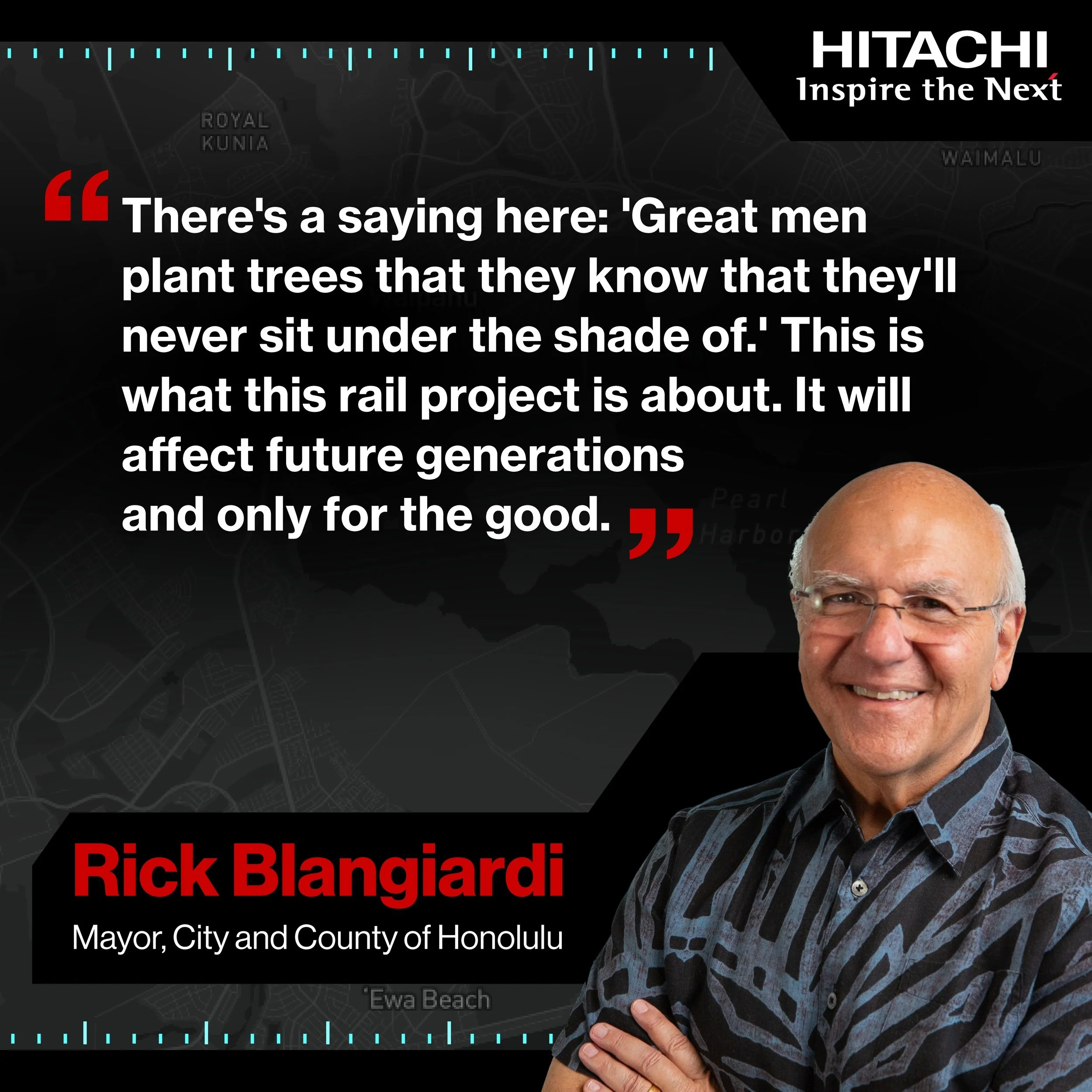 A quote graphic used in a company's social campaign. (Photoshop)