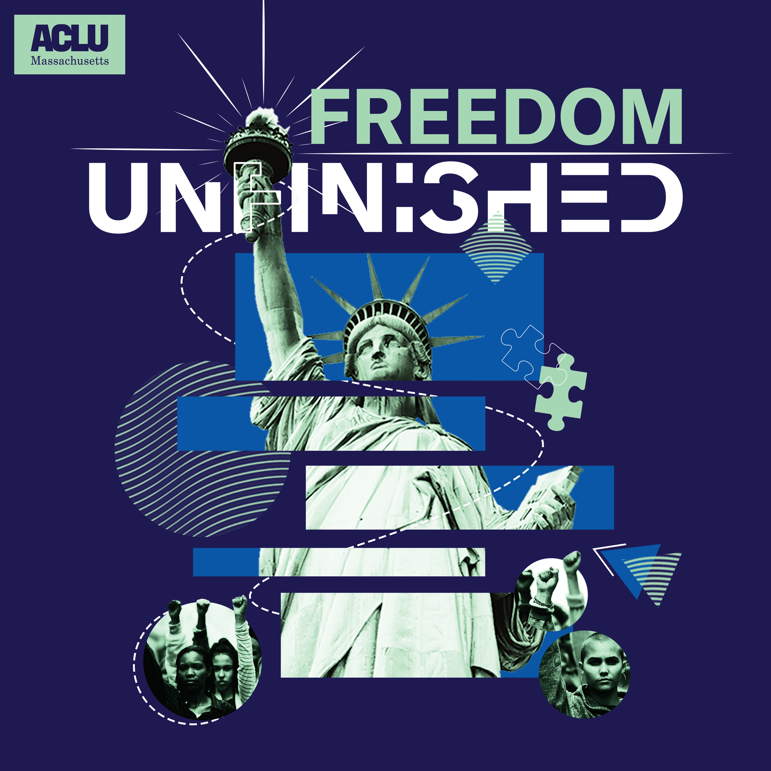 Cover design for a ACLU podcast series. (Adobe Photoshop)