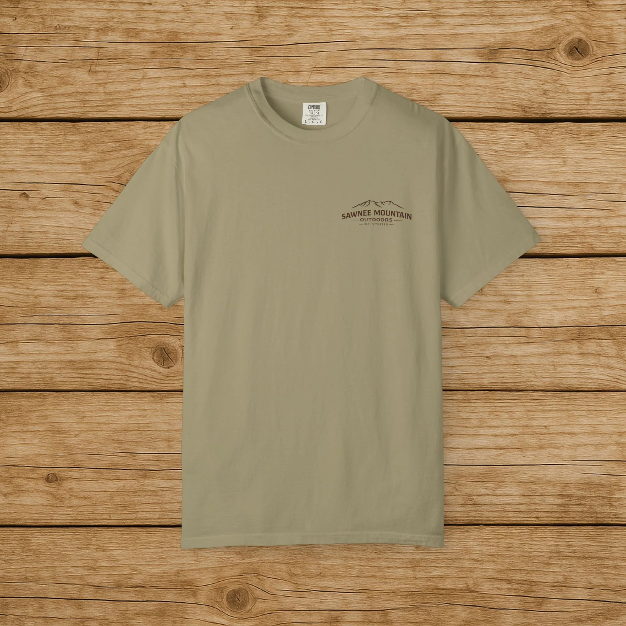 Sawnee Mountain Outdoors Dove Field Tested Comfort Colors T-Shirt | Georgia Hunting & Outdoor Apparel