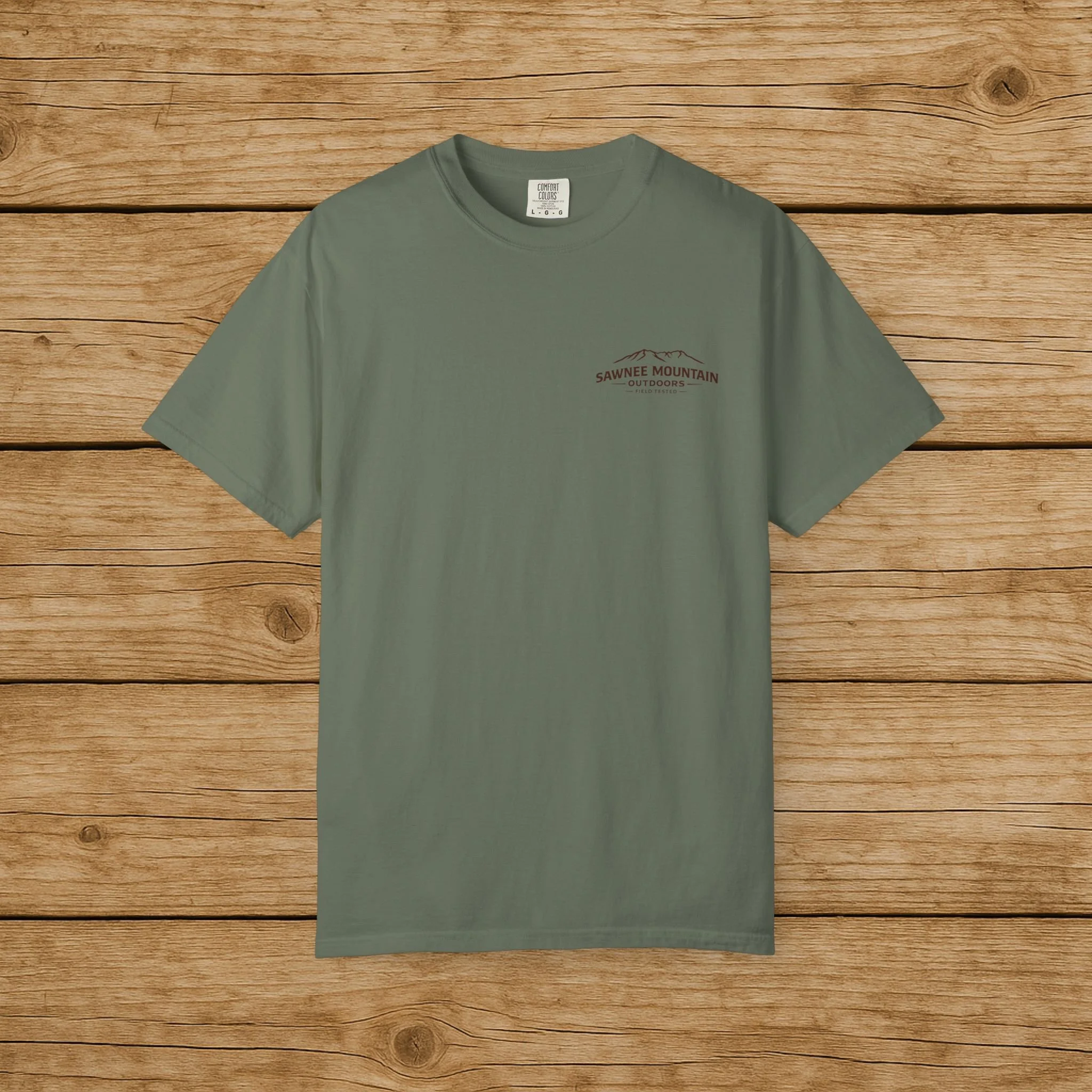 Sawnee Mountain Outdoors Dove Field Tested Comfort Colors T-Shirt | Georgia Hunting & Outdoor Apparel