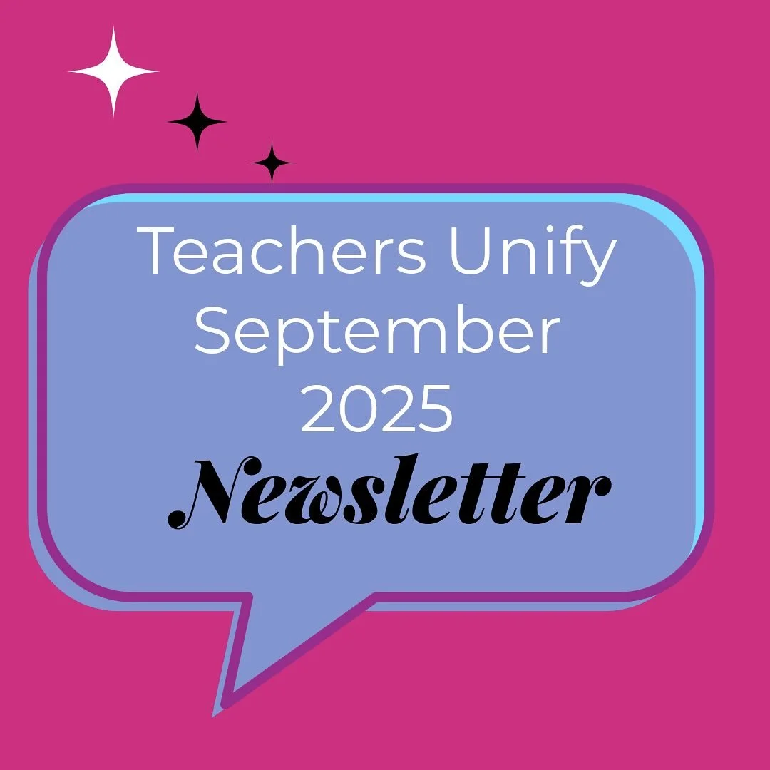 Our September Newsletter is out! Read it on our Substack (and subscribe!) or in our bio, in our Linktree. Highlights: our newly formed Teachers Unify Crisis Intervention and Support Team, #ProjectLockdown, @teachersunifypc guest La-Shanda West, and u