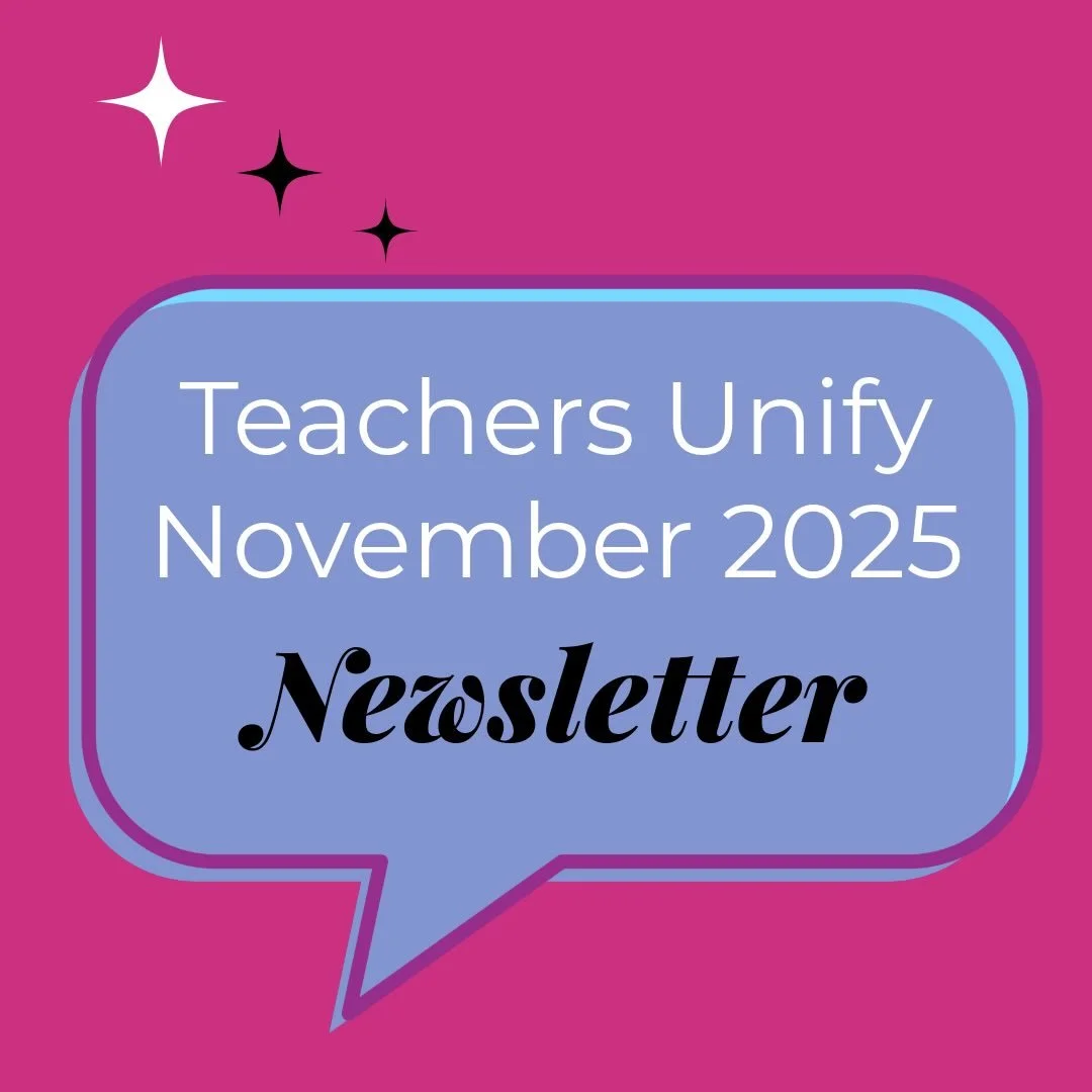 Our November 2025 Newsletter is out! Read about:

☮️ The Teachers Unify Crisis Intervention &amp; Support Leadership Team Summit in Philly
☮️ Giving Tuesday &mdash; It&rsquo;s Tomorrow, 12/2!
☮️ Voices from the Classroom

Link in bio! 
📚📓❤️&zwj;🩹
