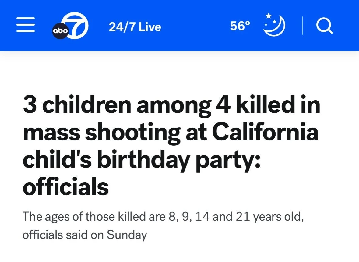 Heartbroken to learn about the loss of so many young people who won&rsquo;t have the chance to learn, grow, and thrive. This is why we fight for a future free from gun violence. 💔💔💔

@abc7la