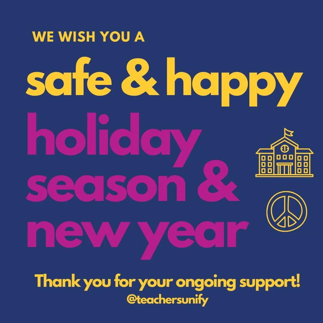 We&rsquo;re incredibly grateful for our Teachers Unify community&mdash;our dedicated volunteers, partners, allies, and supporters who refuse to accept gun violence as inevitable. Thank you for standing with us and raising our collective voice for cha