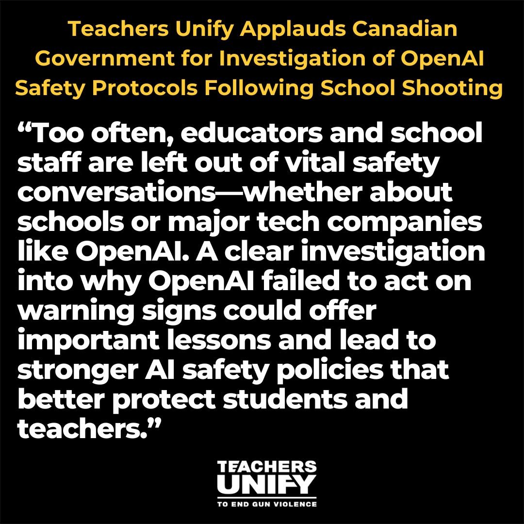 Our hearts break for the students, parents, staff and entire Tumbler Ridge community mourning the tragedy. We&rsquo;ll be following the outcomes and next steps. 

#SafeSchoolsSafeCommunities
#BooksNotBullets
#EndGunViolence 
☮️📚📓