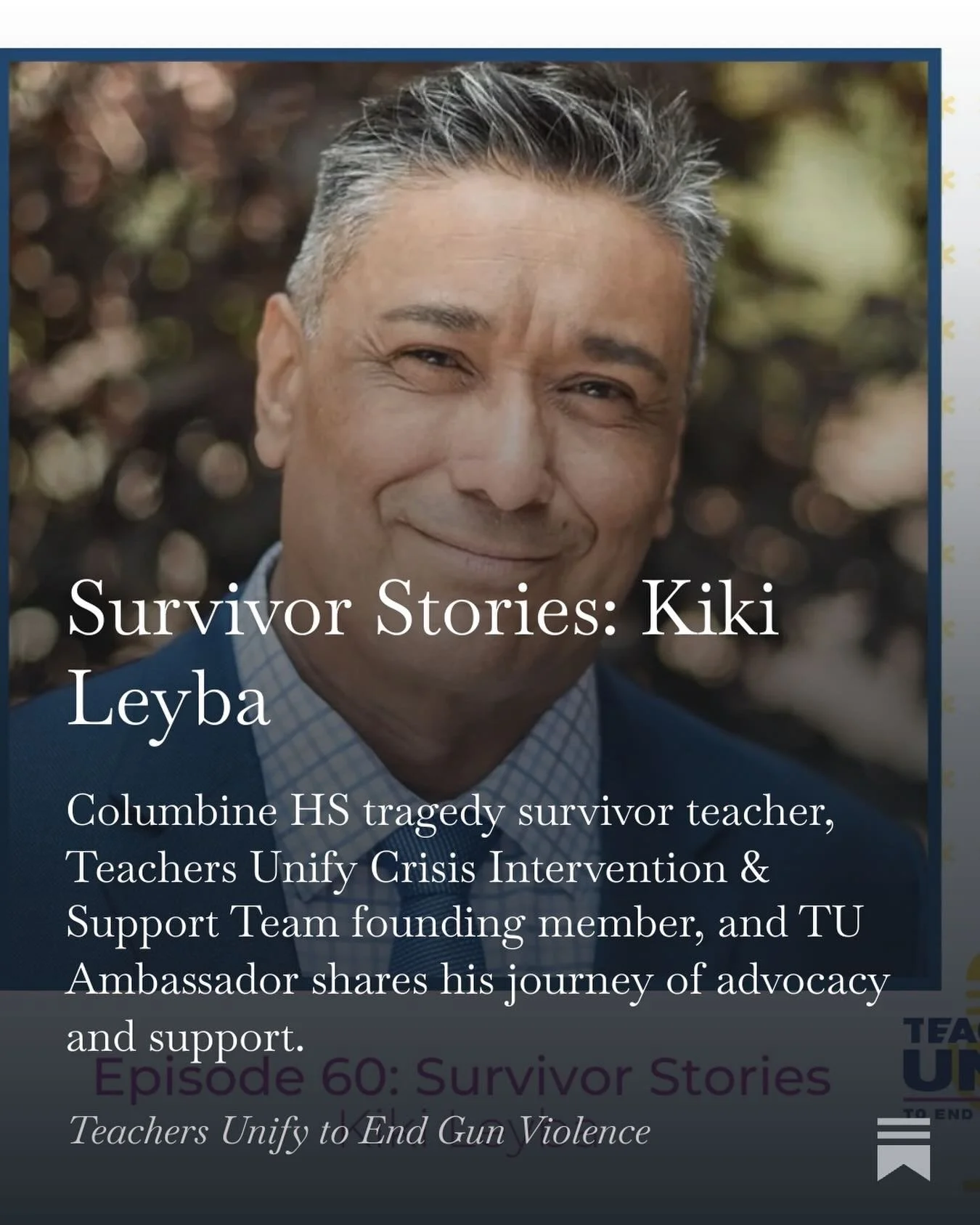 Tomorrow marks 27 years since the tragedy at Columbine High School. Listen to Kiki Leyba&rsquo;s story and journey &mdash; a teacher survivor of the tragedy who has helped so many educators, school staff, and students move forward after the impact of