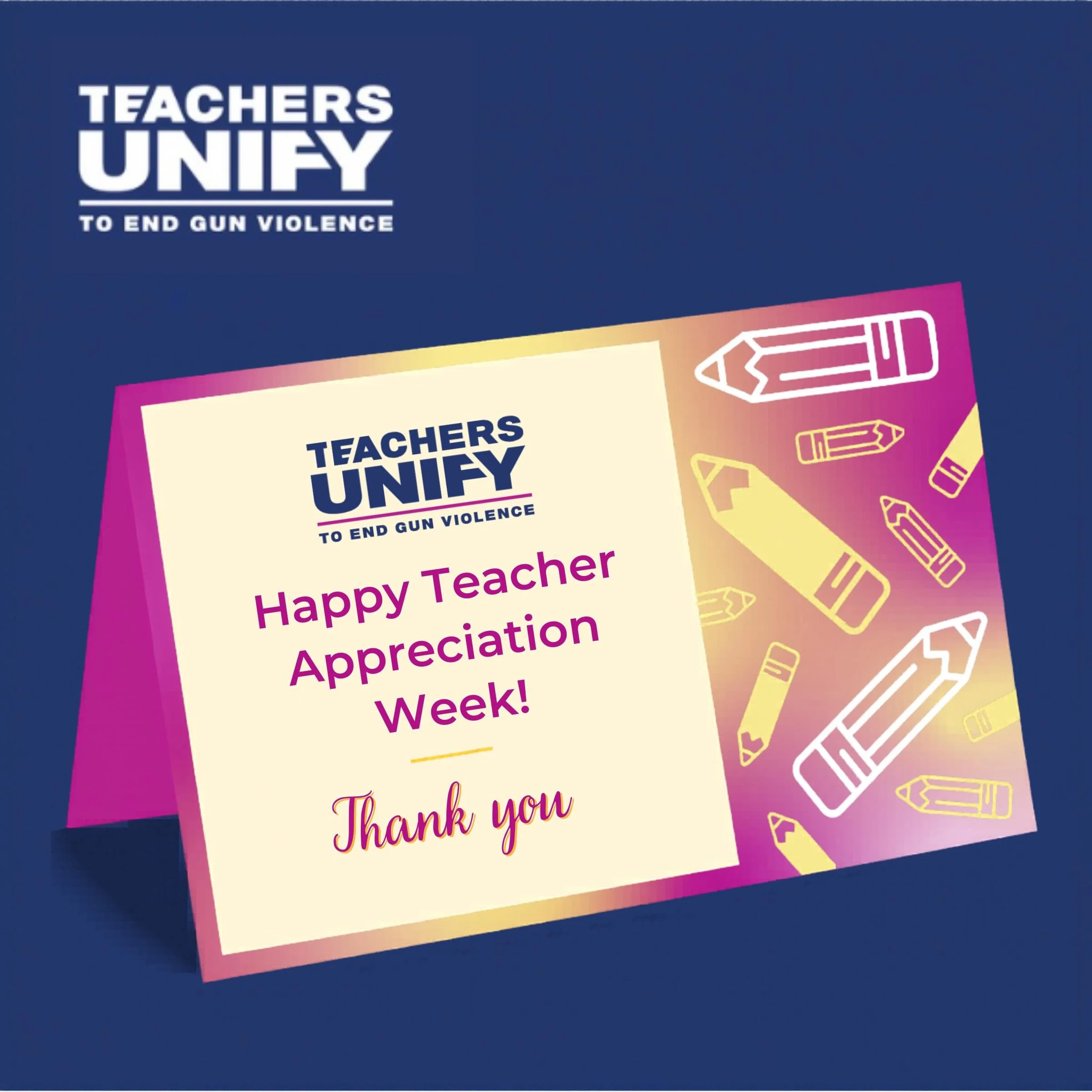 This virtual card was signed by more than 100 people &mdash; each taking a moment to express gratitude and solidarity with educators.

Thank you to Jaelyn, Angelo, Annette, Matthew, Burton, and so many others who shared messages of appreciation for t