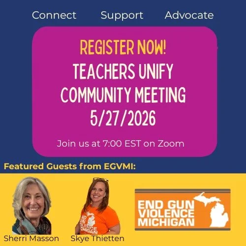 Join us for an inspiring conversation with our friends at @egvmichigan! 

Sherri is a retired teacher and Skye is a parent and a PTA Committee Chair. They are both long-time gun violence prevention activists committed to spreading secure firearm stor
