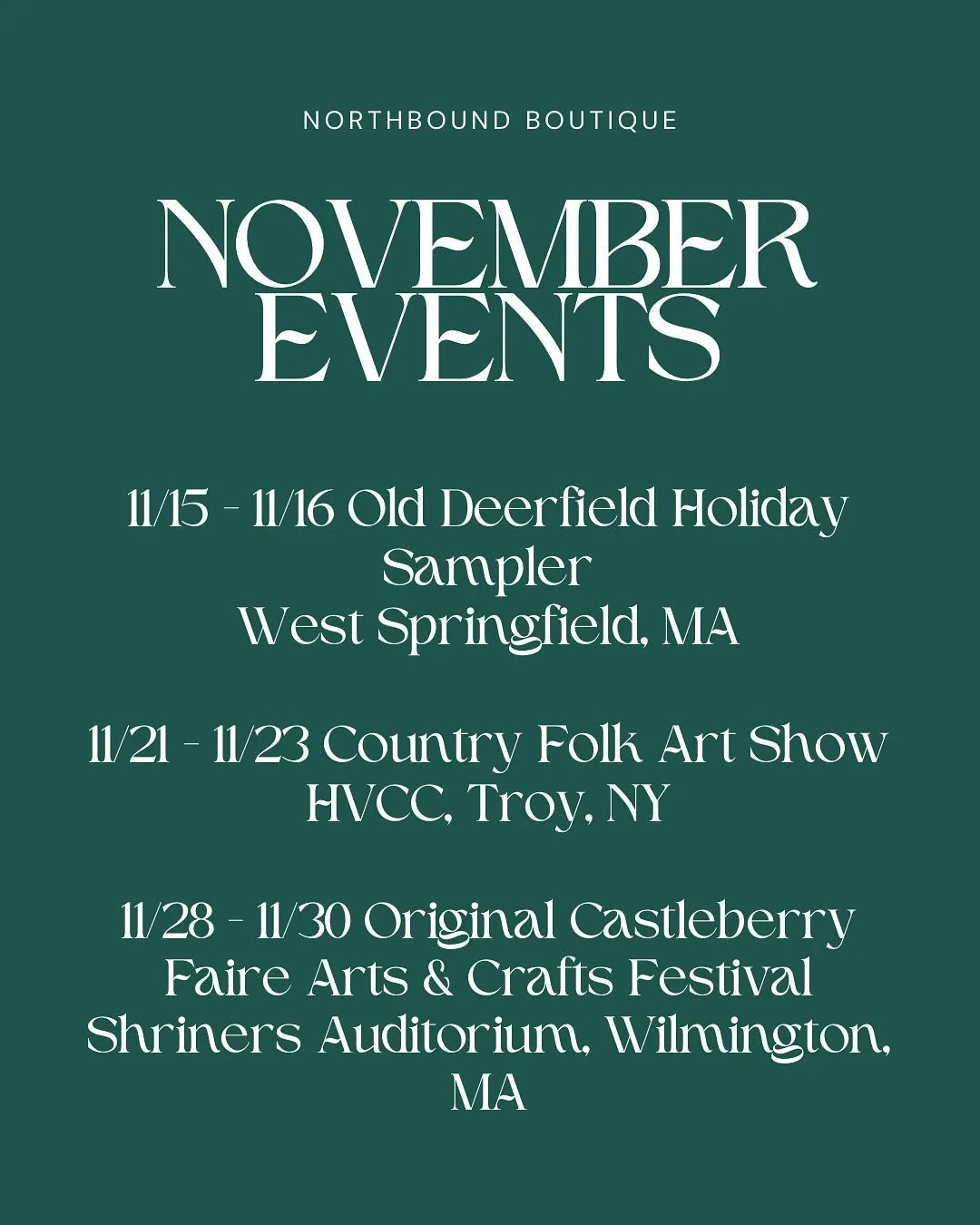 All year long I hear folks tell me that my products make great gifts. Now&rsquo;s the time to stock up on my small batch, intentionally made products for the holiday season!

Can&rsquo;t make it to an event? You can find all of the products you love 