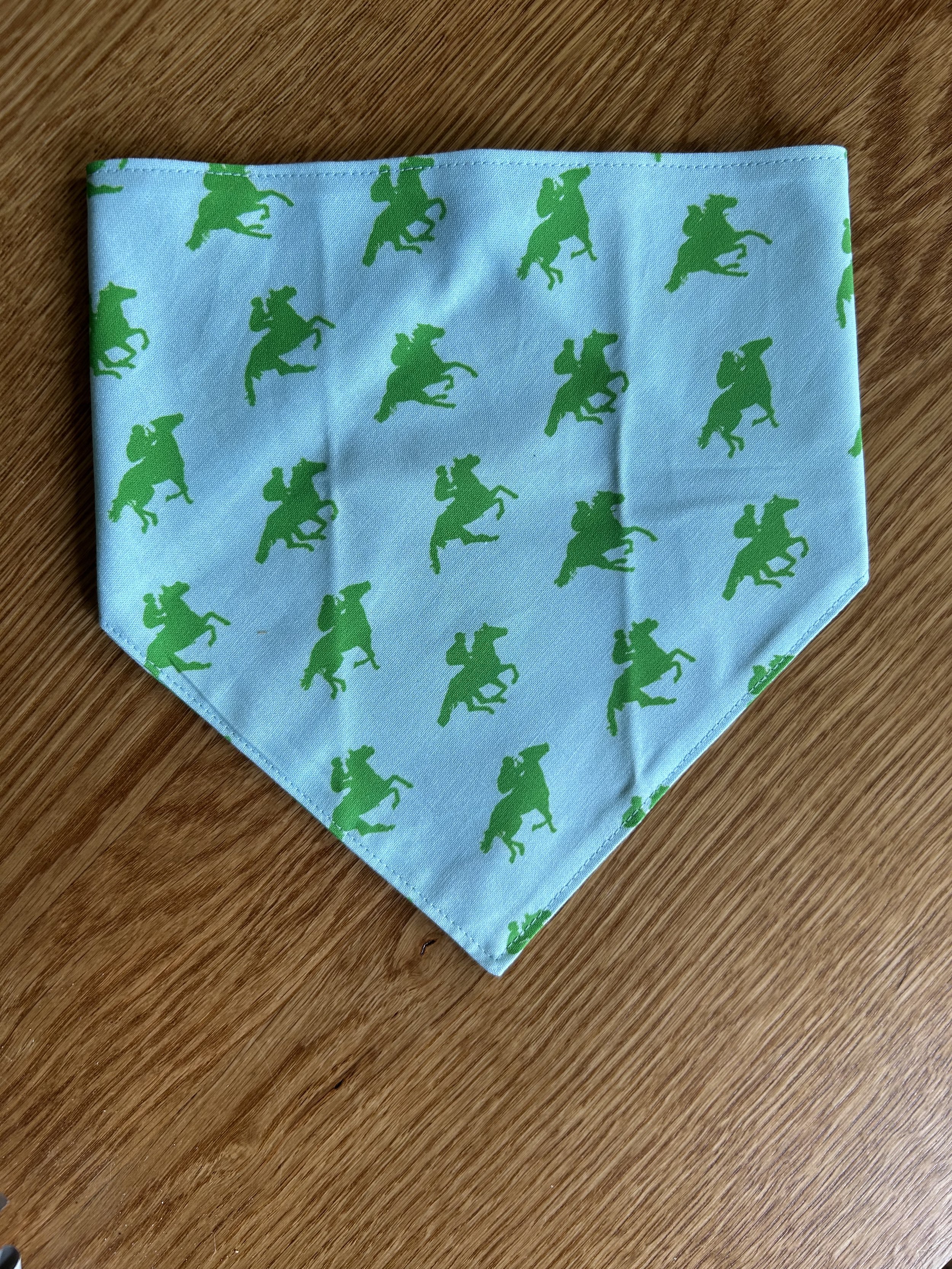 Green Racehorses on Blue.jpg