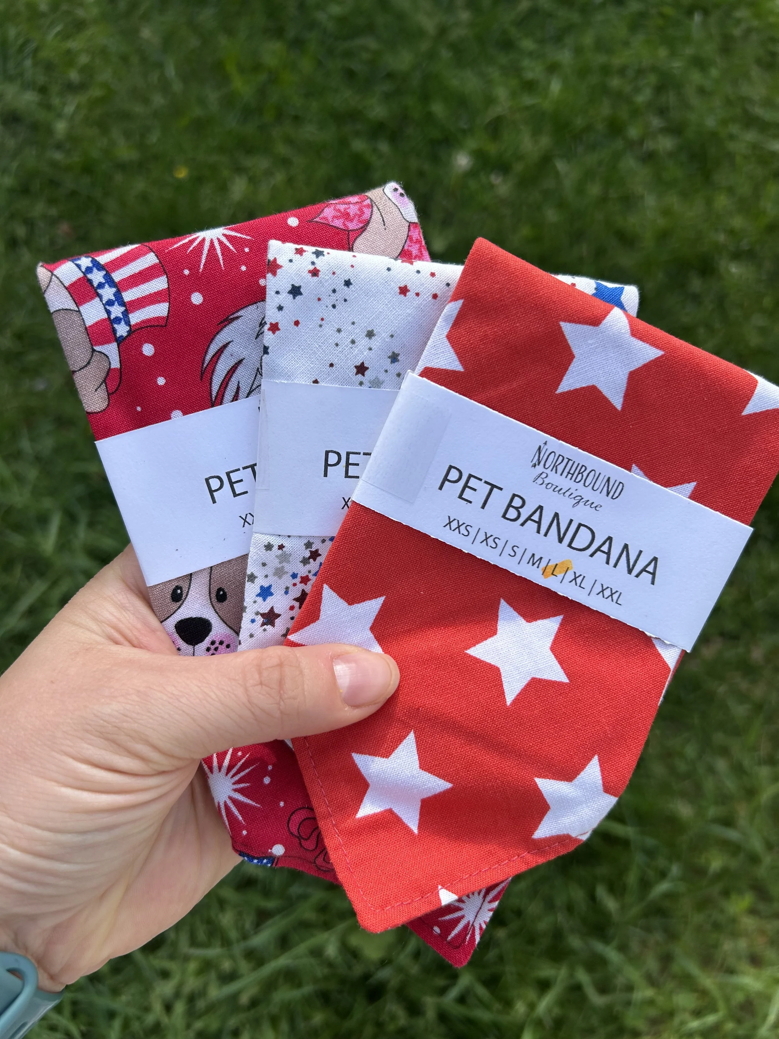 Patriotic & 4th of July Dog Bandanas & Bow Ties
