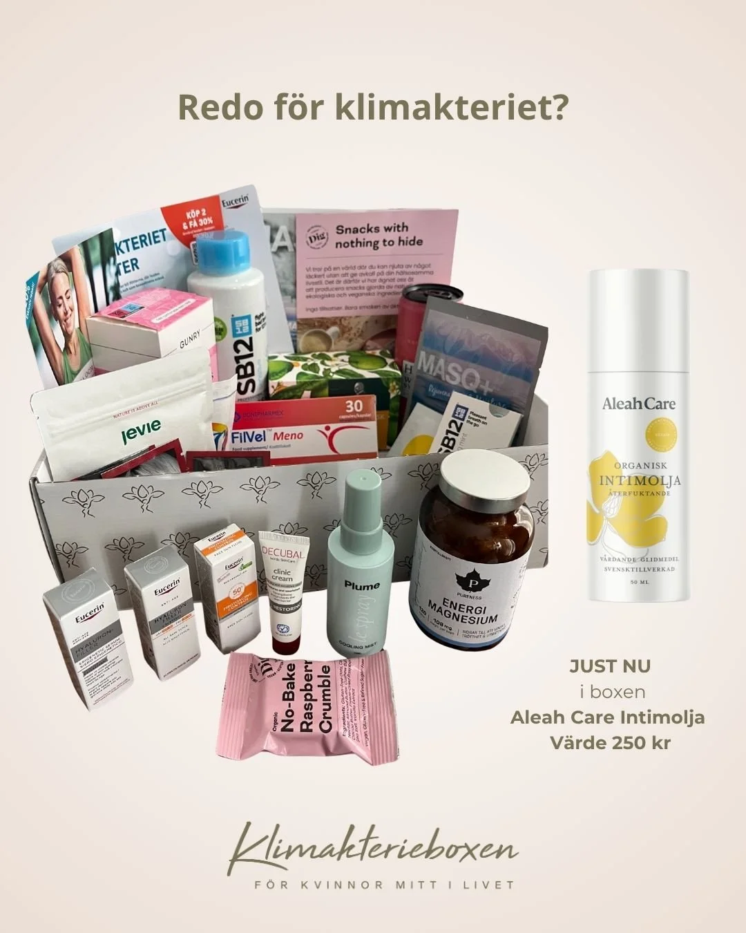 Redo f&ouml;r klimakteriet?
Eller k&auml;nner du att n&aring;got &auml;r ur balans?

Kanske k&auml;nns det som om du hamnat i puberteten igen, hum&ouml;rsv&auml;ngningar, oregelbunden mens och energi som g&aring;r upp och ner. Du &auml;r inte ensam 
