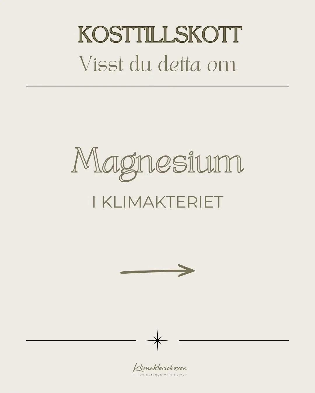 Visste du att magnesium kan bli extra viktigt i f&ouml;rklimakteriet och klimakteriet?

N&auml;r &ouml;strogenet b&ouml;rjar sjunka p&aring;verkas flera system i kroppen, bland annat s&ouml;mn, stressniv&aring;er, muskler och nervsystem. Samtidigt &o