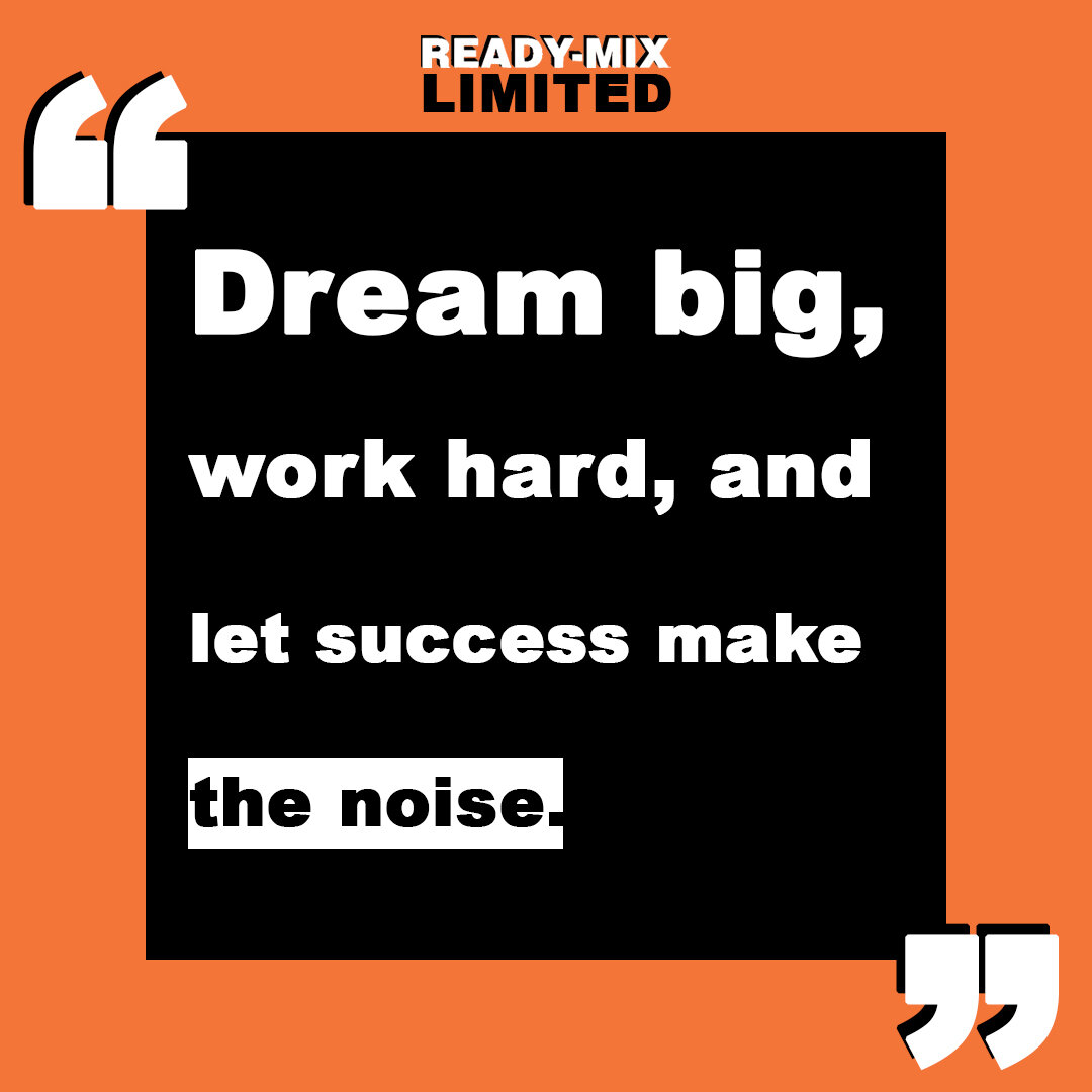 Let sucess make the noise!

#ReadyMixBarbados #Quote