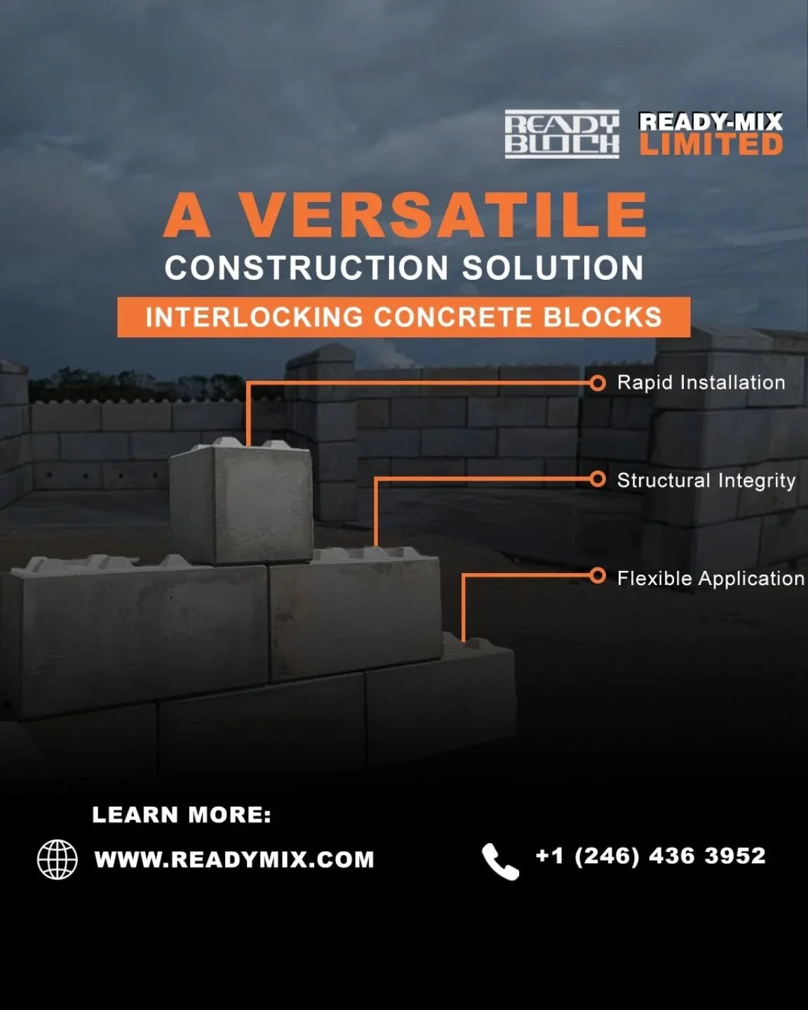 Ready Block's innovative precast interlocking blocks offer a versatile construction solution! 🧱

With simplicity and adapability at their core, these blocks ensure a quicker, more accessible installation process for various projects.

They can be us