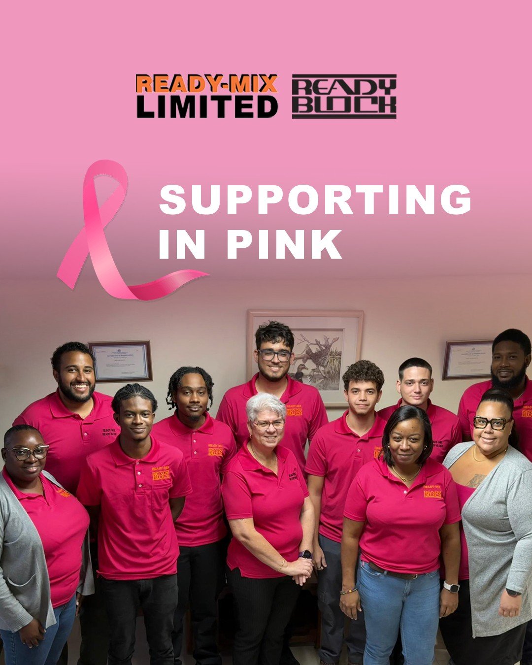 October&rsquo;s last Pink Friday 
Our team stands with everyone impacted by breast cancer. We&rsquo;re proud to show our support. 💗💪

#BreastCancerAwareness #ReadyMixSupports #StrongerTogether #Barbados