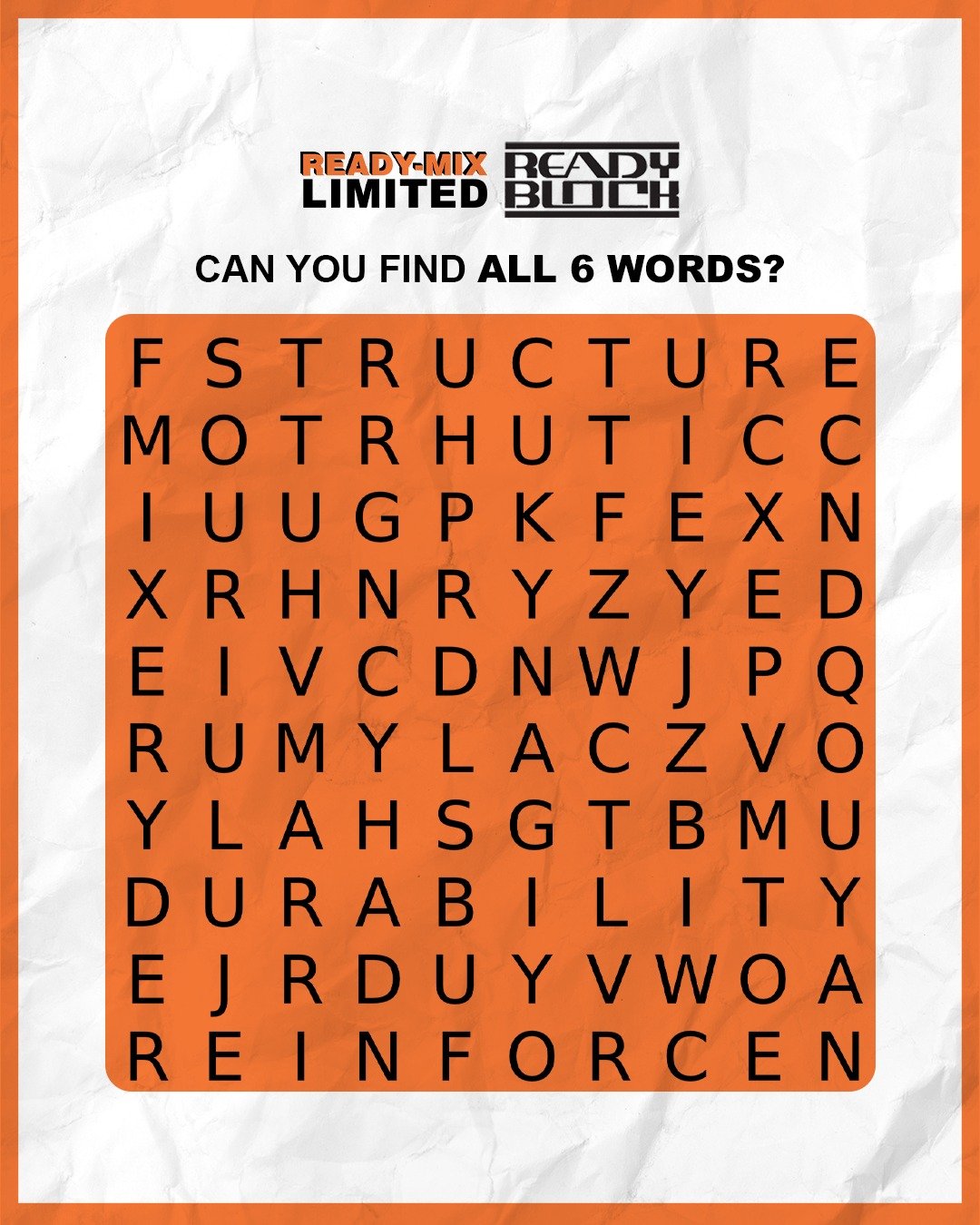 Can you find the 5 hidden words? Let us know below if you got them!👇

#ReadyMixBarbados #Engagement #WordSearch