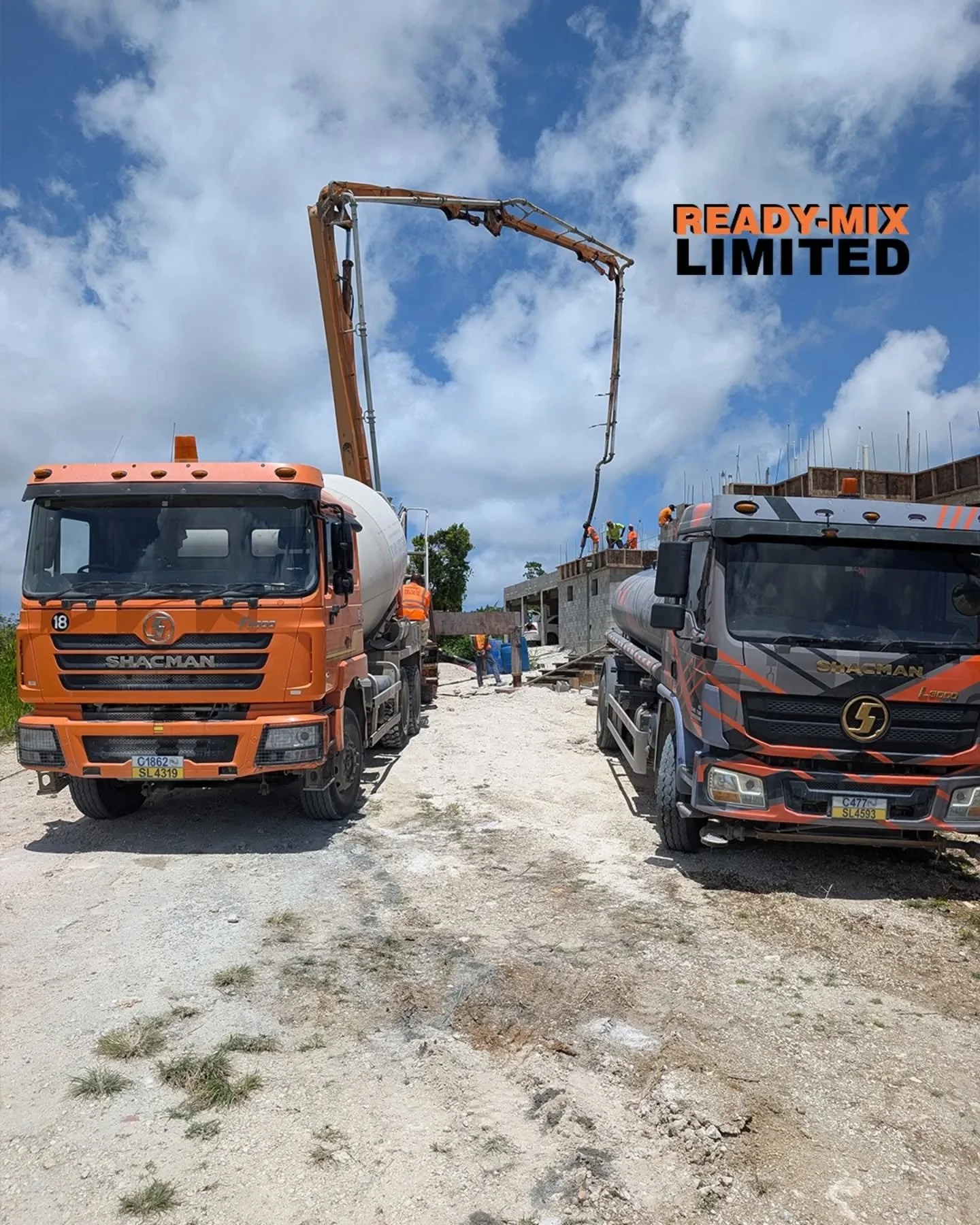 Ready-Mix trucks on site keeping the concrete flowing and the job on track.

Interested in learning more for your next project?
☎️: +1-246-436-3952
💻: www.readymixbarbados.com

#ReadyMixBarbados #ConcreteLife #BuildWithReadyMix