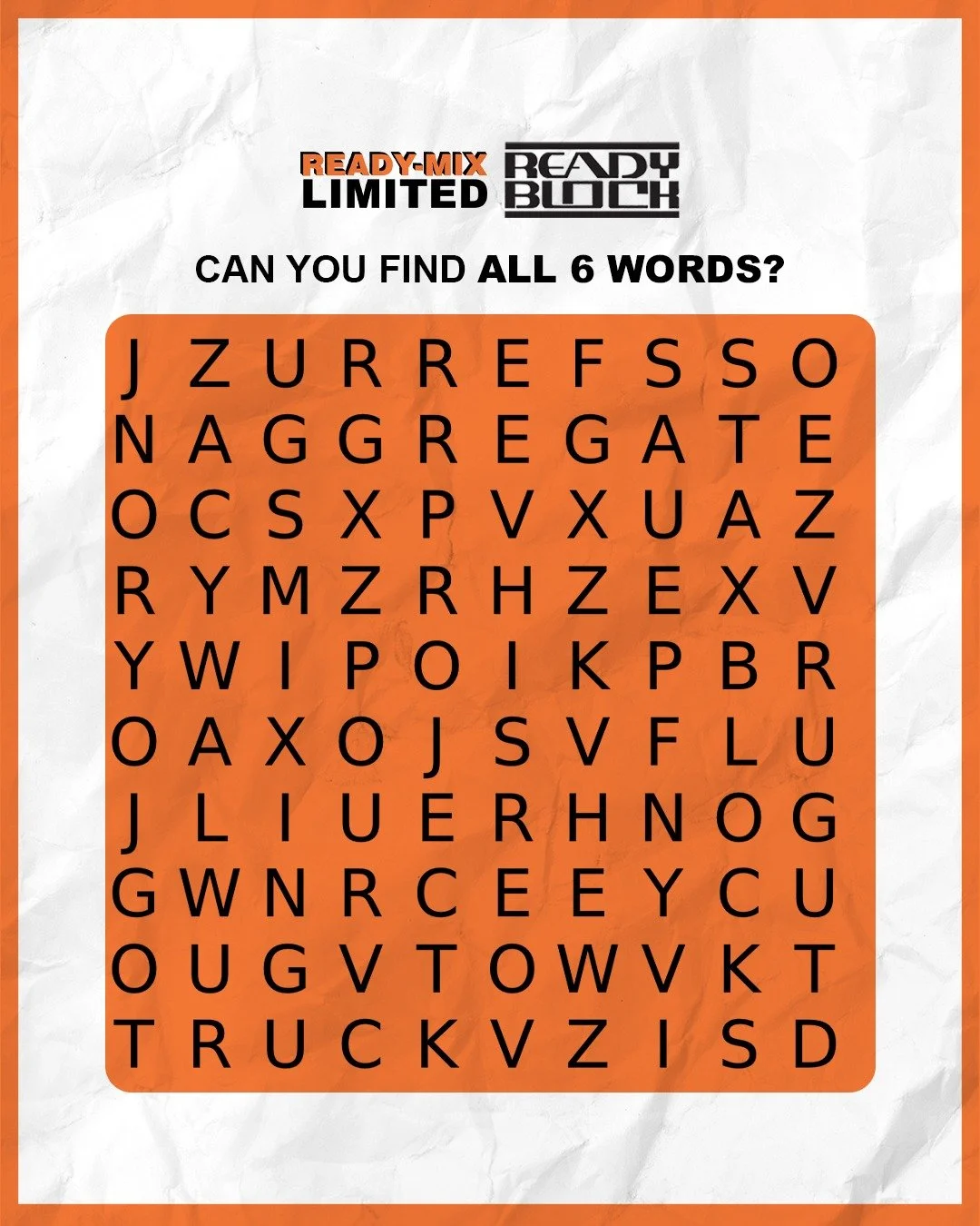 Can you find the 6 hidden words? Let us know below if you got them!👇

#ReadyMixBarbados #Engagement #WordSearch