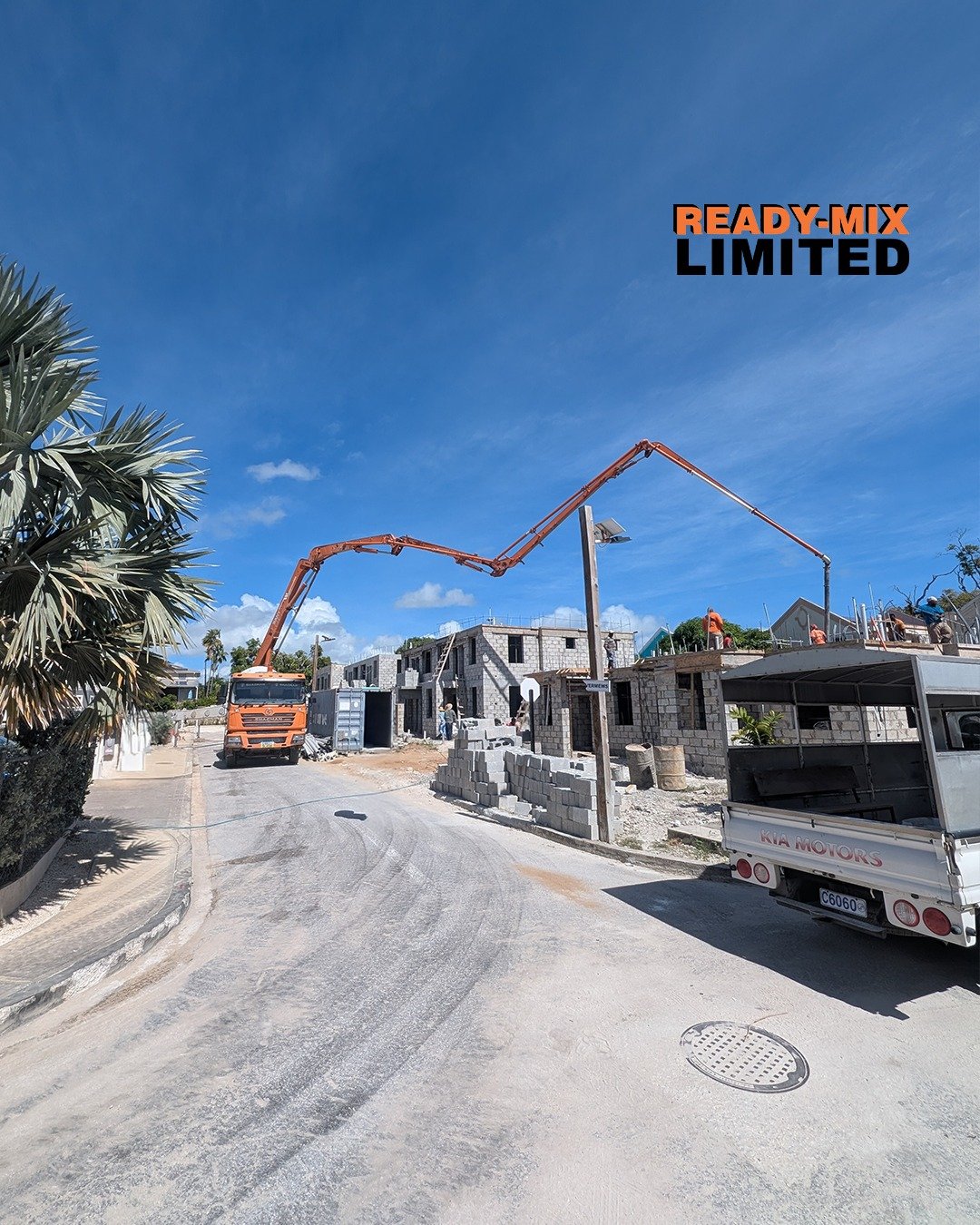 Reqady-Mix concrete pumping in action, helping place material efficiently across the site.

Interested in learning more about our services?
☎️: +1-246-436-3952
💻: www.readymixbarbados.com

#ReadyMixBarbados #BuildWithReadyMix #Concrete #Construction