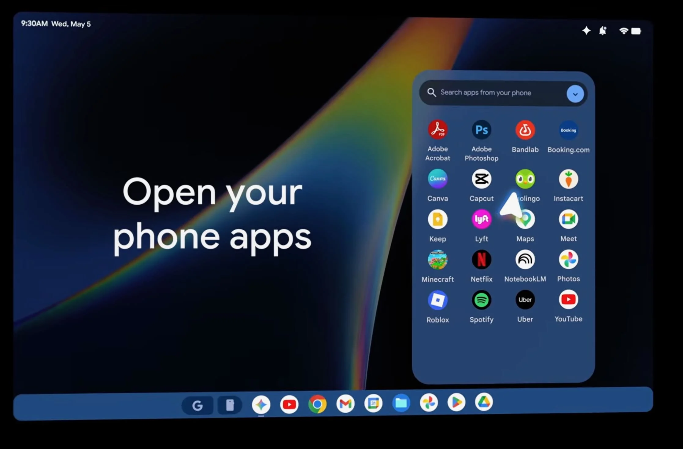 App del telefono in streaming