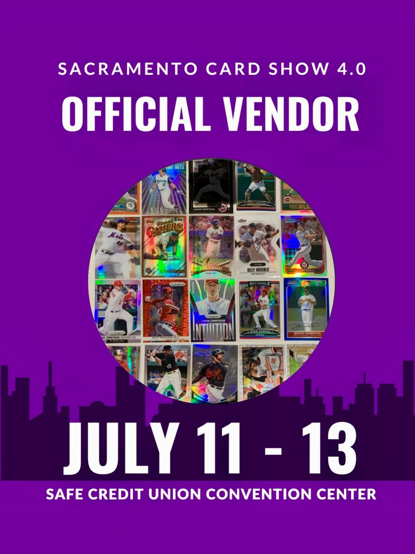 Getting hyped for Sacramento Card Show 4.0 this July! 🗓️🔥 Shoutout to @cardboardandwax - excited to see what they’re bringing to the table! Don’t miss them July 11-13 at the Safe Credit Union Convention Center! 💎📍 It’s going to