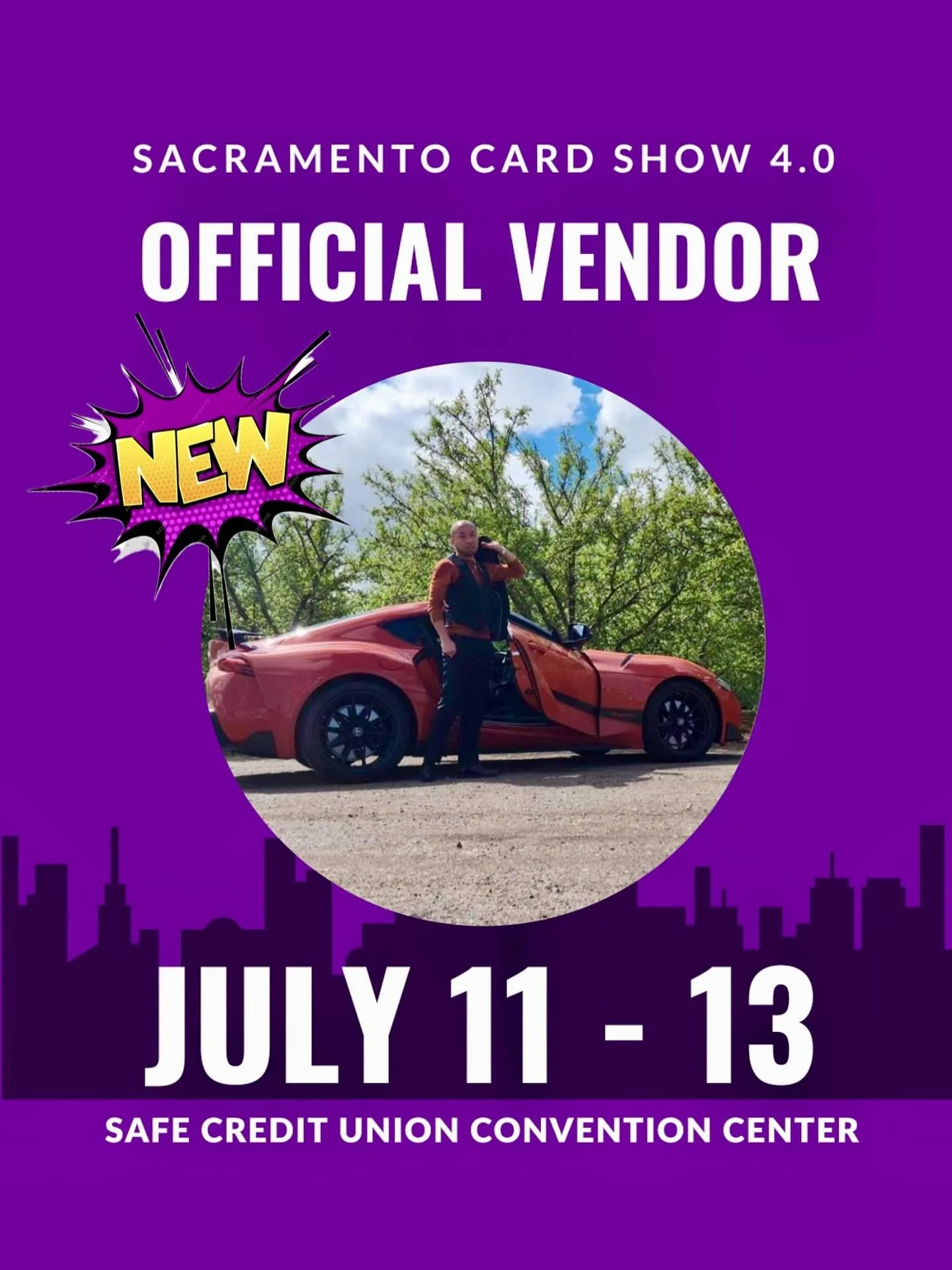 Getting hyped for Sacramento Card Show 4.0 this July! 🗓️🔥 Shoutout to @gance.d.shadow - excited to see what they’re bringing to the table! Don’t miss them July 11-13 at the Safe Credit Union Convention Center! 💎📍 It’s going to b