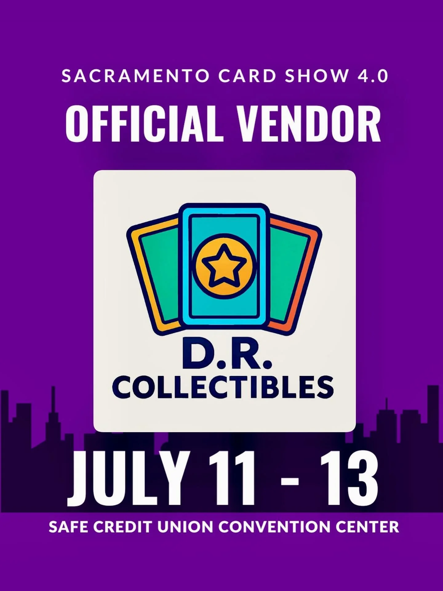 Getting hyped for Sacramento Card Show 4.0 this July! 🗓️🔥 Shoutout to @daddyrags - excited to see what they’re bringing to the table! Don’t miss them July 11-13 at the Safe Credit Union Convention Center! 💎📍 It’s going to be epi