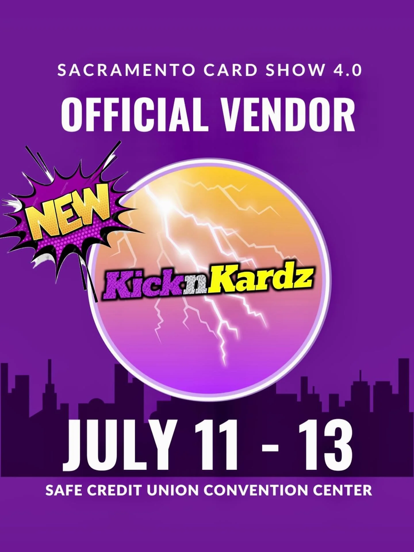 Getting hyped for Sacramento Card Show 4.0 this July! 🗓️🔥 Shoutout to @kicknkardz - excited to see what they’re bringing to the table! Don’t miss them July 11-13 at the Safe Credit Union Convention Center! 💎📍 It’s going to be ep