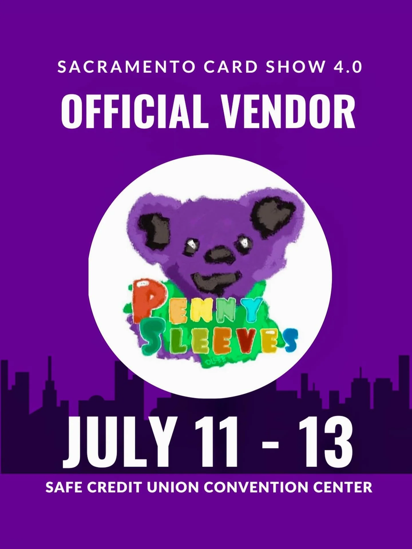 Getting hyped for Sacramento Card Show 4.0 this July! 🗓️🔥 Shoutout to @penny_sleeves - excited to see what they’re bringing to the table! Don’t miss them July 11-13 at the Safe Credit Union Convention Center! 💎📍 It’s going to be