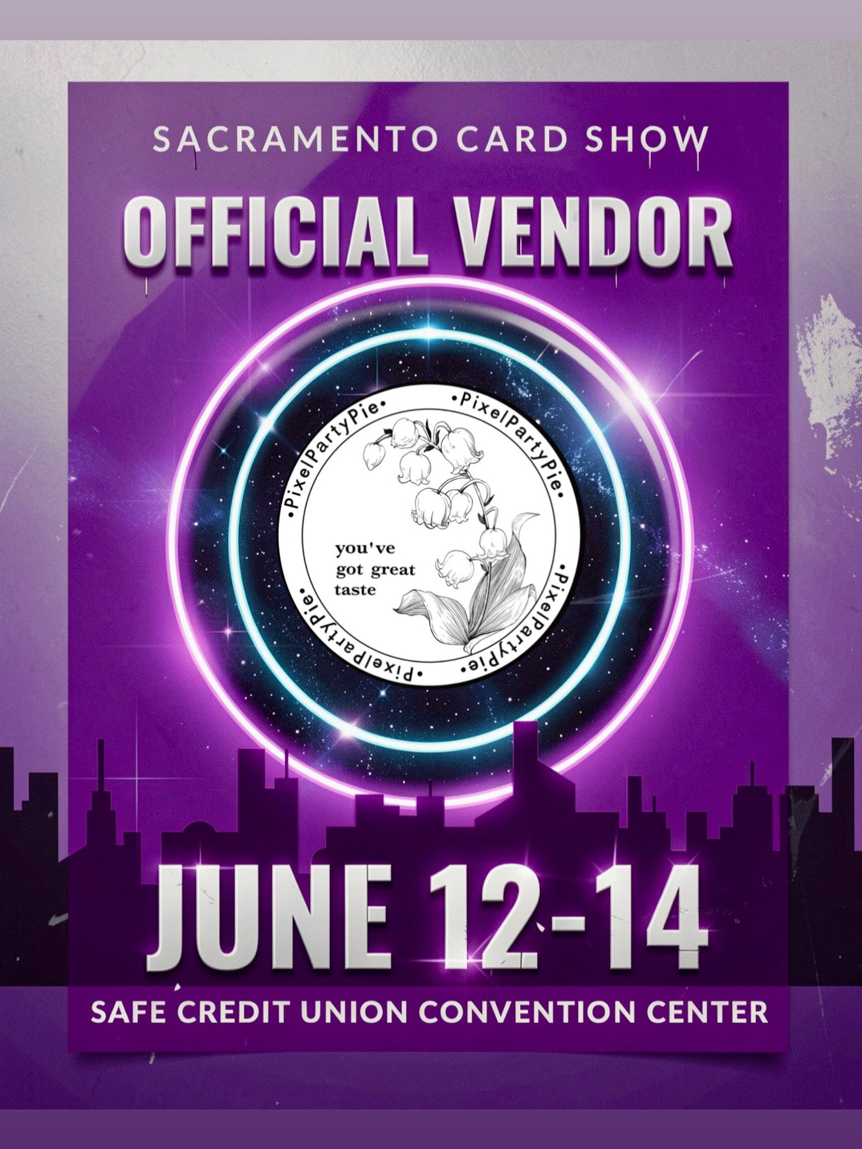 🔥 VENDOR SPOTLIGHT 🔥

The countdown is ON for the Sacramento Card Show! 

Make sure you stop by and check out @pixelpartypie at the SAFE Credit Union Convention Center June 12&ndash;14 for 🔥 inventory, rare finds, singles, slabs, wax, deals, and m