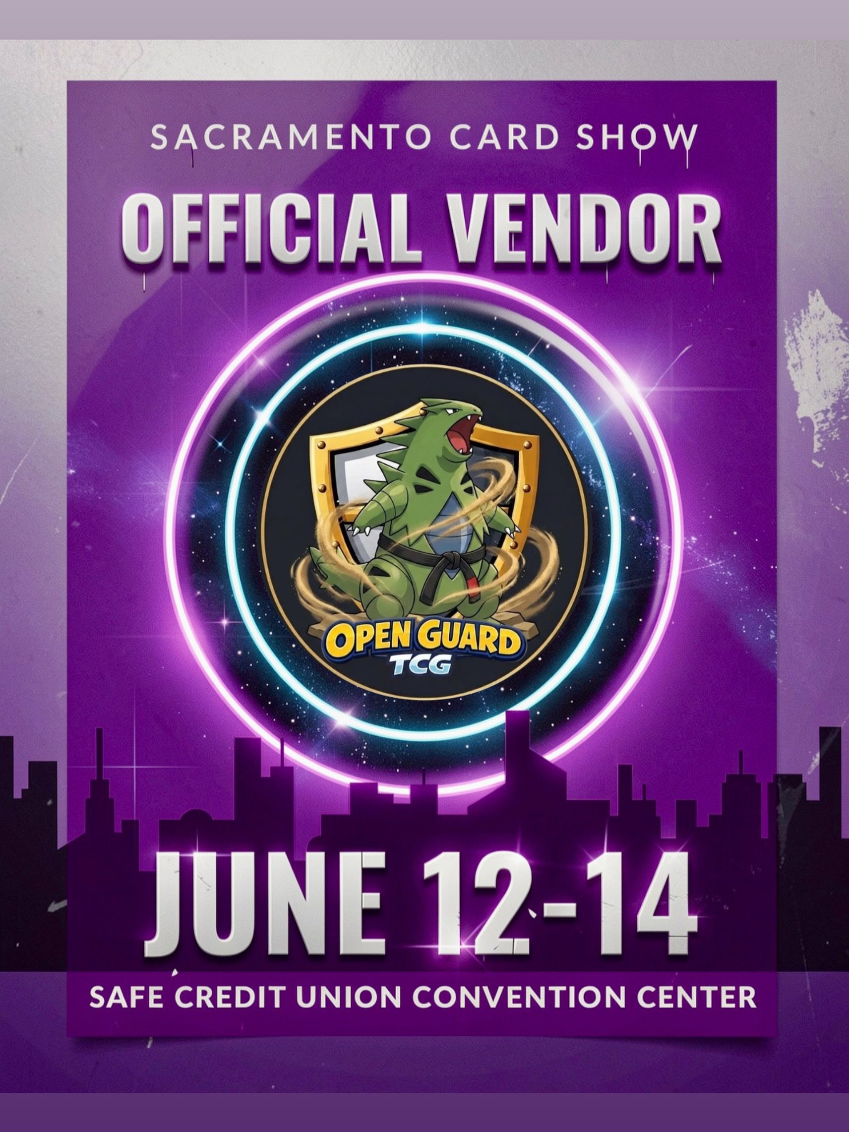 🔥 VENDOR SPOTLIGHT 🔥

The countdown is ON for the Sacramento Card Show! 

Make sure you stop by and check out @openguardtcg at the SAFE Credit Union Convention Center June 12&ndash;14 for 🔥 inventory, rare finds, singles, slabs, wax, deals, and mo