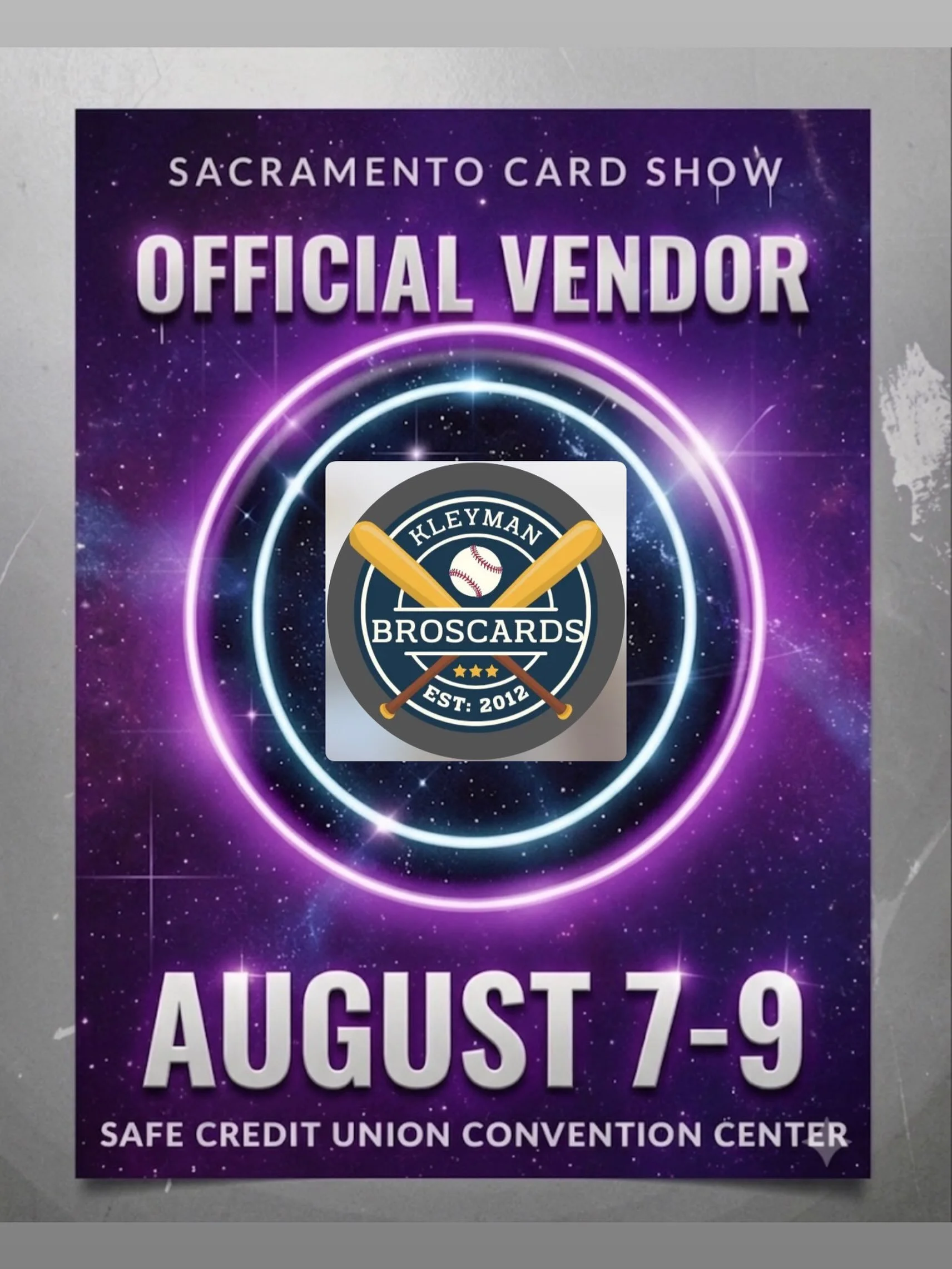 🔥 VENDOR SPOTLIGHT 🔥

This weekend is the the weekend you have been waiting for! It&rsquo;s Sacramento Card Show time!

Make sure to stop by and check out @kleymanbroscards at the SAFE Credit Union Convention Center from August 7th-9th for some of 
