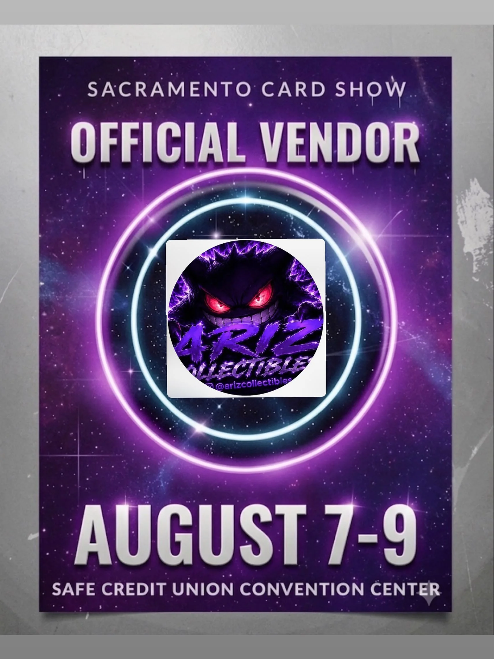🔥 VENDOR SPOTLIGHT 🔥

This weekend is the the weekend you have been waiting for! It&rsquo;s Sacramento Card Show time!

Make sure to stop by and check out @arizcollectibles at the SAFE Credit Union Convention Center from August 7th-9th for some of 
