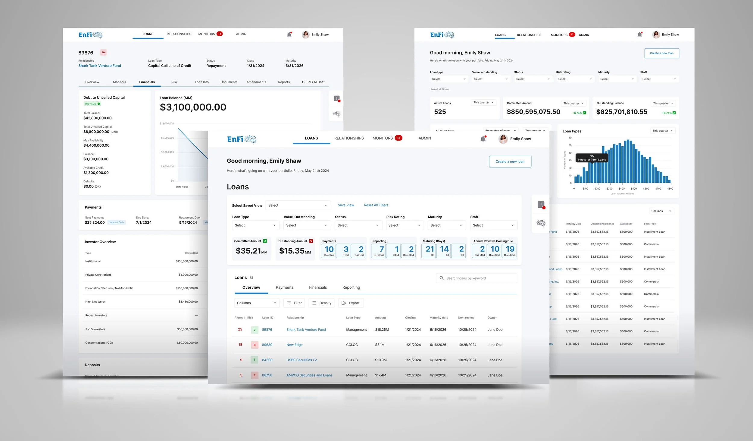 EnFi concept screens