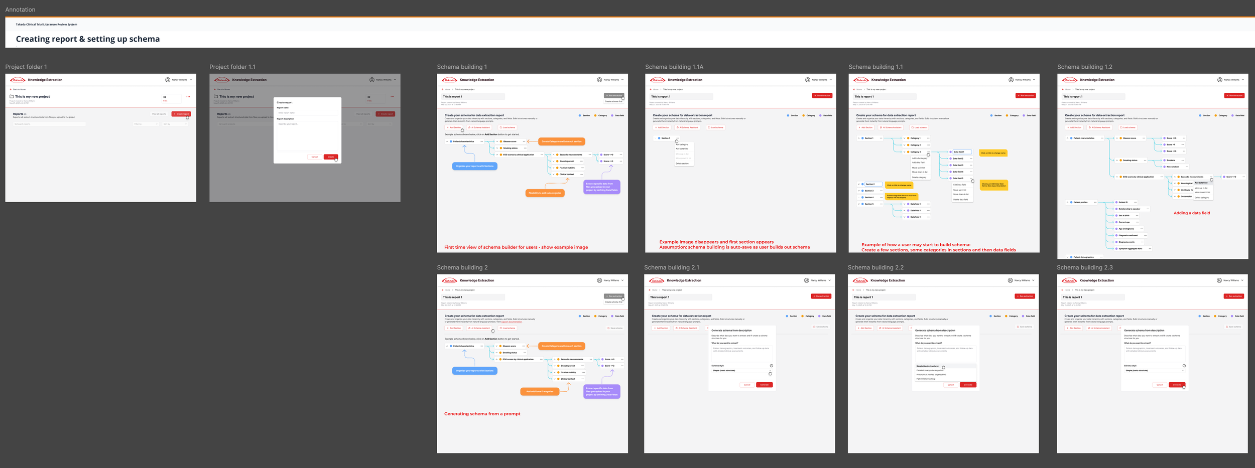 User journey flows