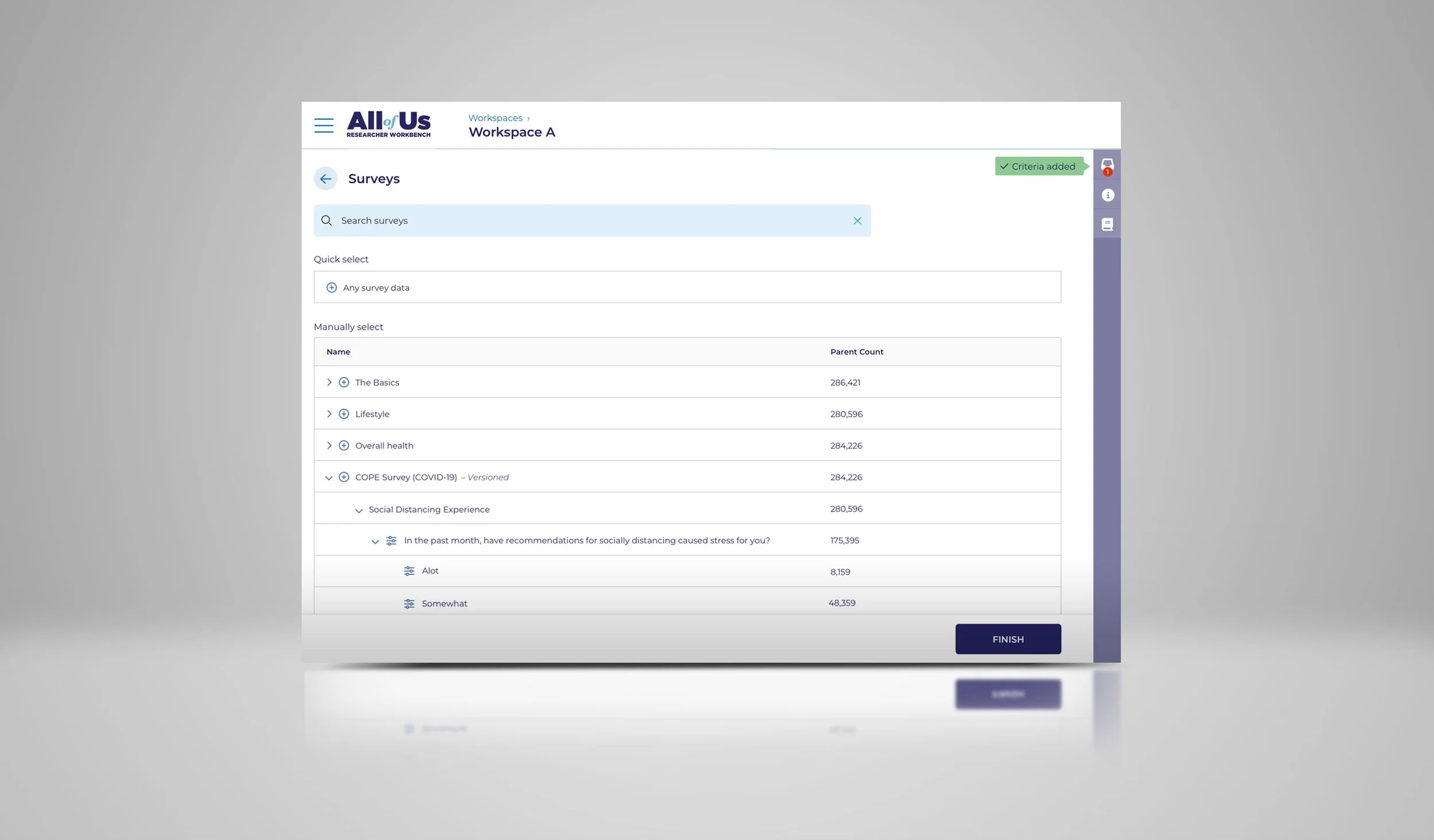 Data added to "Cart"