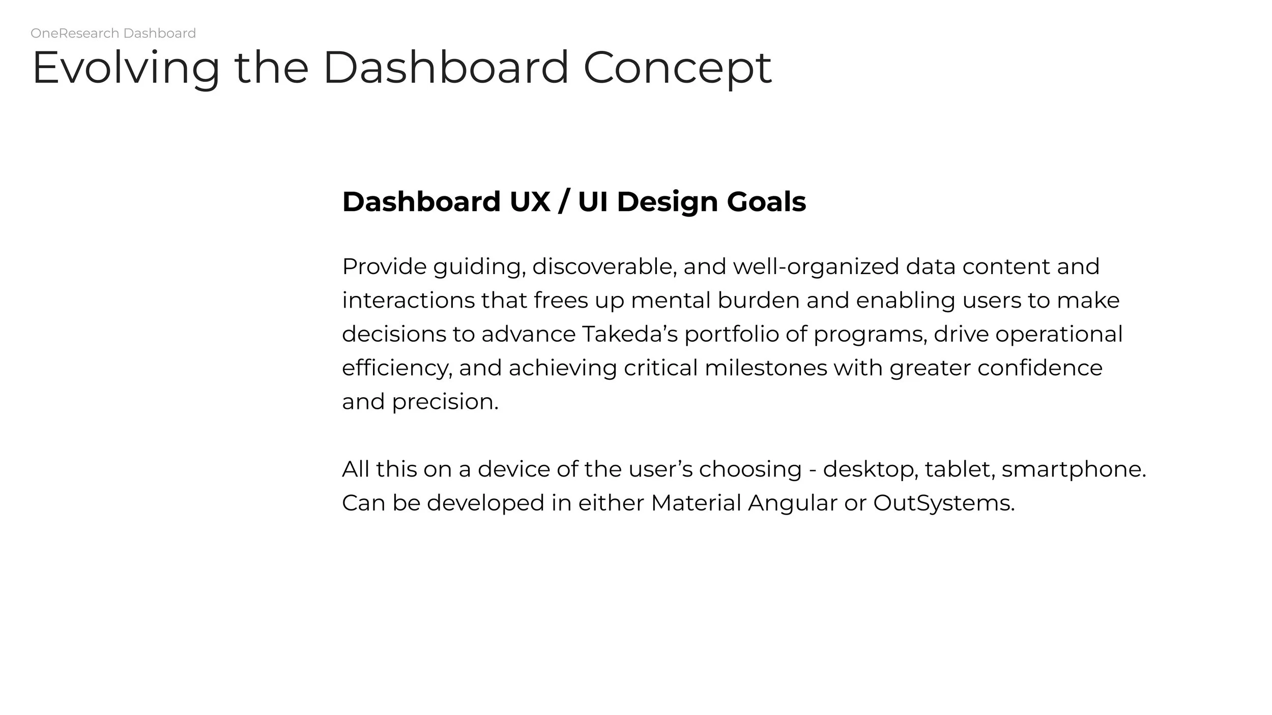 Defining design goals