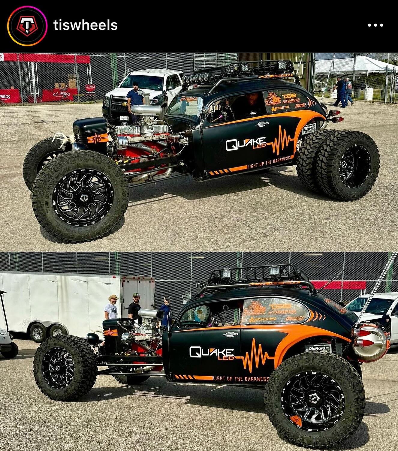 Come see Freak-N-Stein at the @lonestarthrowdown this weekend. Repost from @tiswheels @freak_show_builds @quakeled @atcrockhillsc @herculestires @ds18audio @advanceautoparts @valkdesignsolutions @outcastcustom @harpercorp @rockhillschools @therealmar