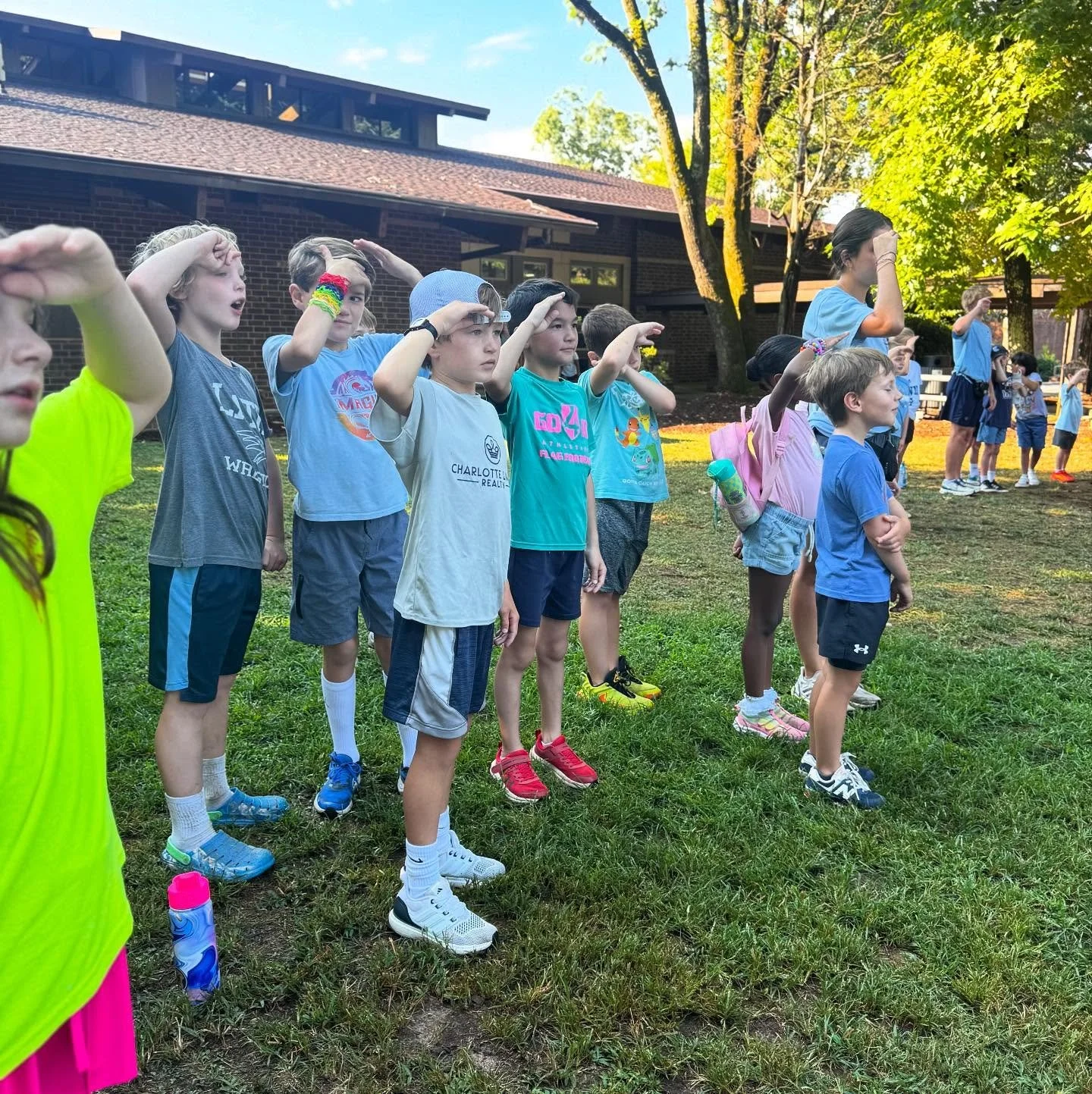 Morning rally was full of morning neato repeatos and a camp wide game of captains coming 🫡🌤️😎 #clshappycamper #clscampvictor #latincamps #charlottelatin #charlottesummer #clscampstaughtme  #latinsummercamp
